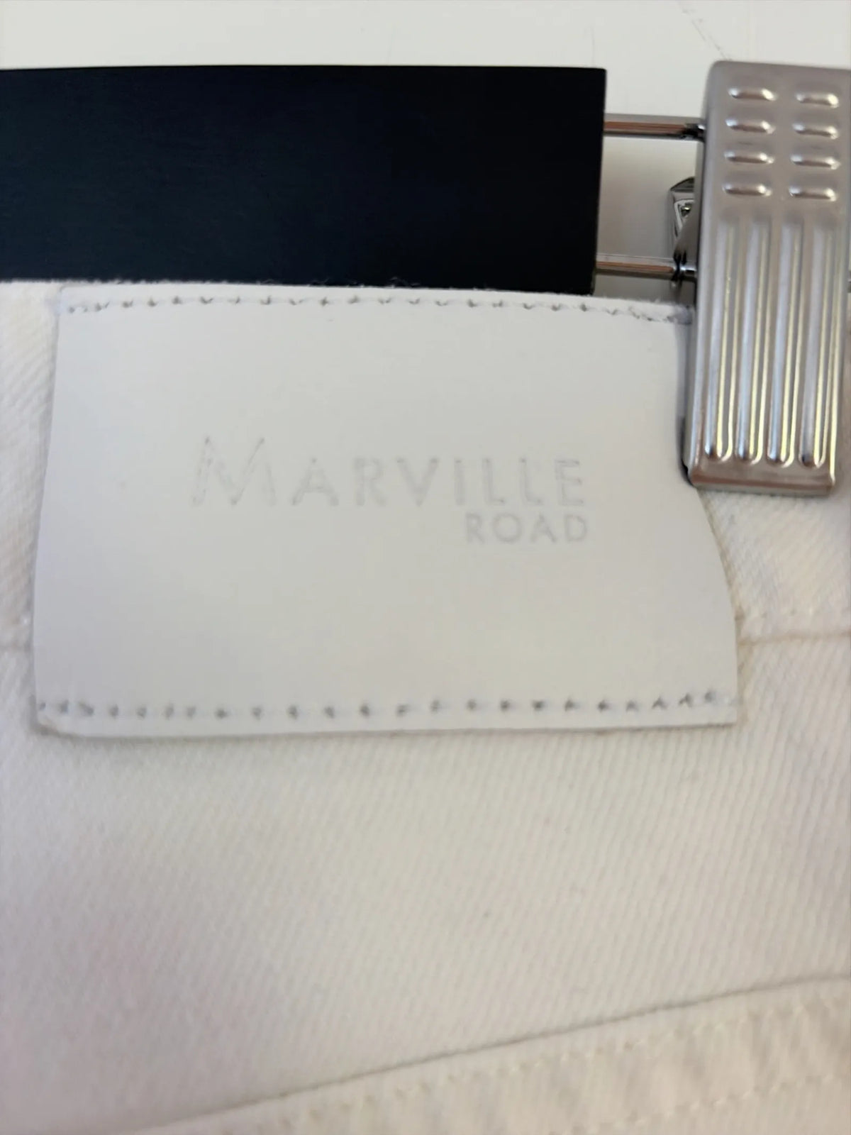 Marville Road Straight Off White Jeans