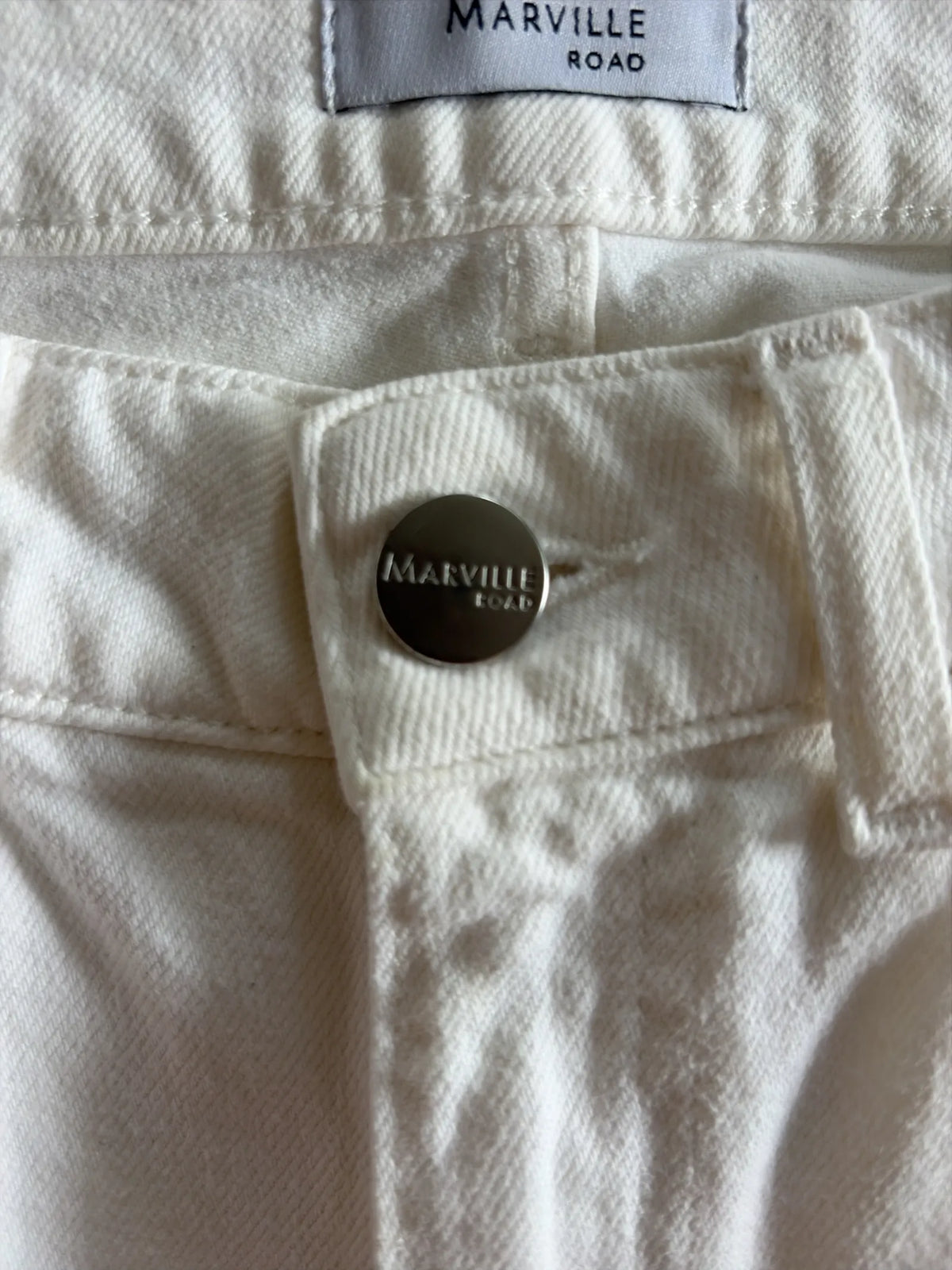 Marville Road Straight Off White Jeans