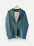 The Hebe Studio Hebe Smoking Emerald With Mustard Piping Suit