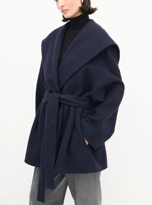 The Row Wool Blend Med Huva-ullkappa