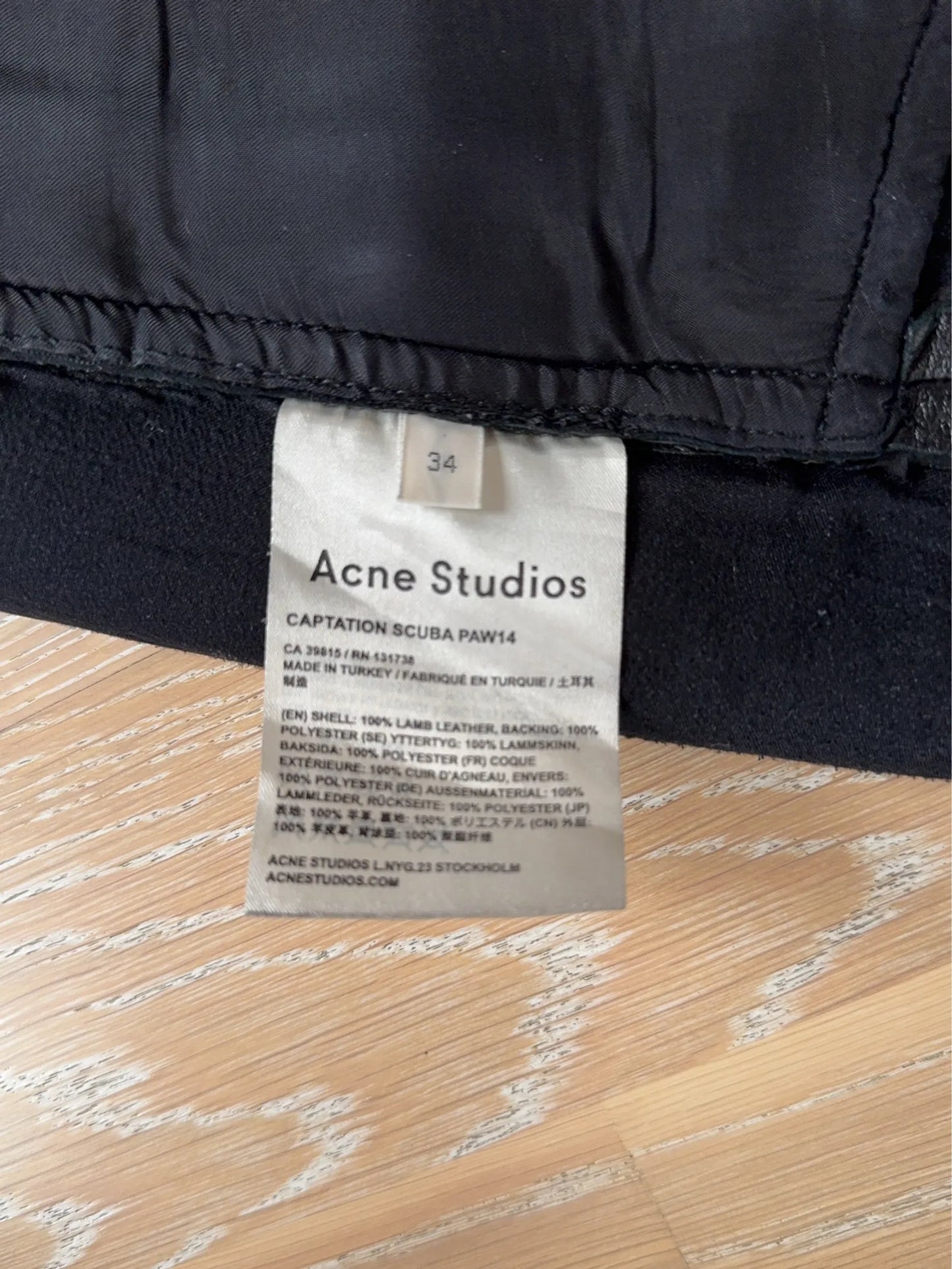 Acne Studios Captation Scuba-skinnkjol