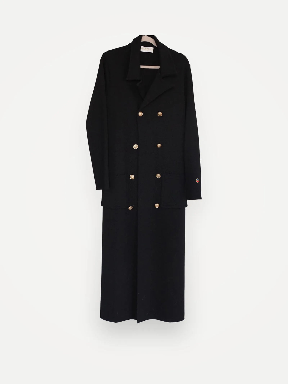Busnel Roma Lång / I Ull. Dubbelknäppt Med Guldknappar Coat