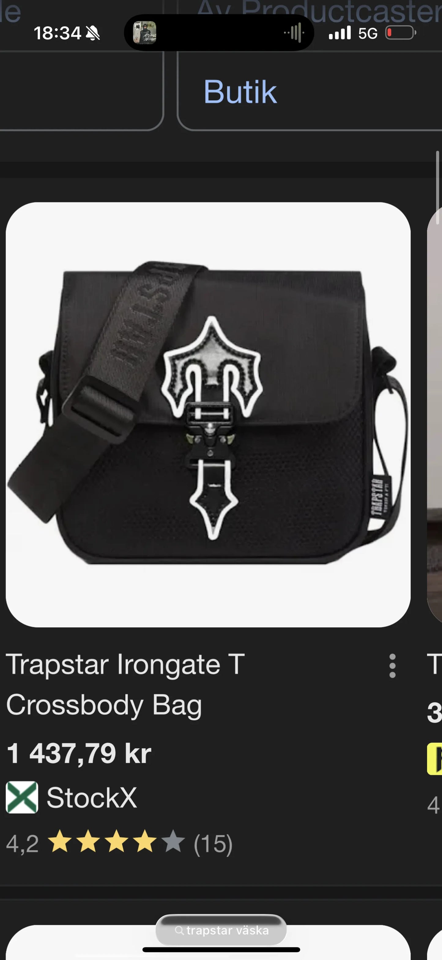 Trapstar Irongate T-axelremsväska