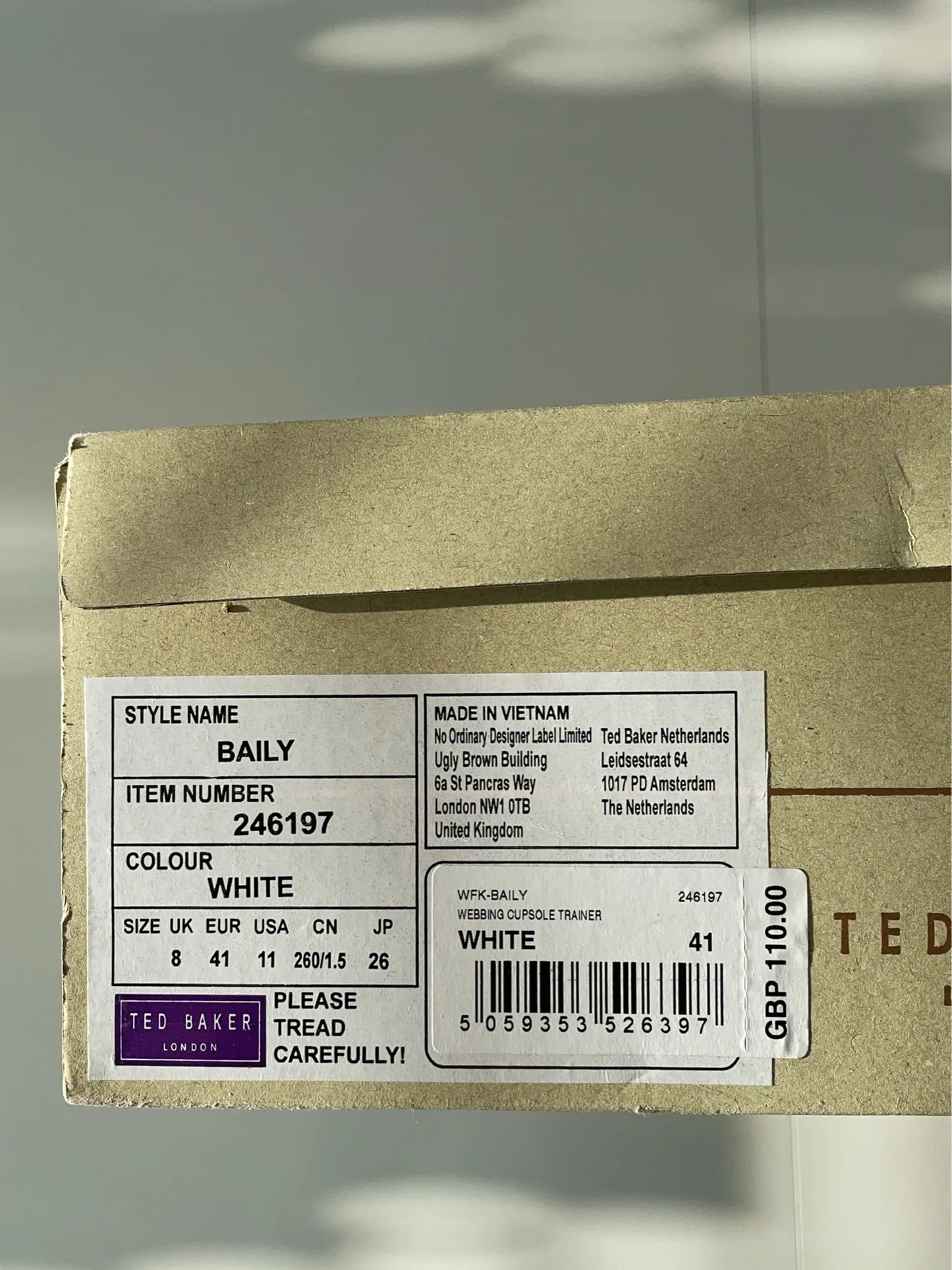 Ted Baker Wfk-baily Webbing Cupole Trainer Sneakers