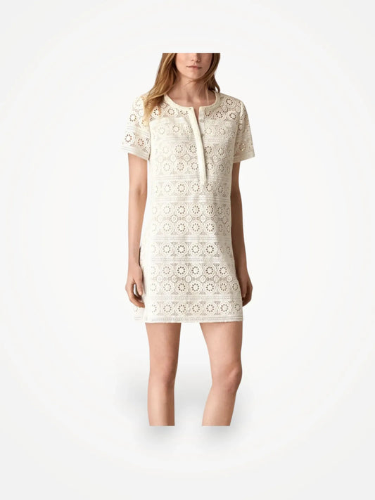 Burberry Brit White Cotton Lace-klänning