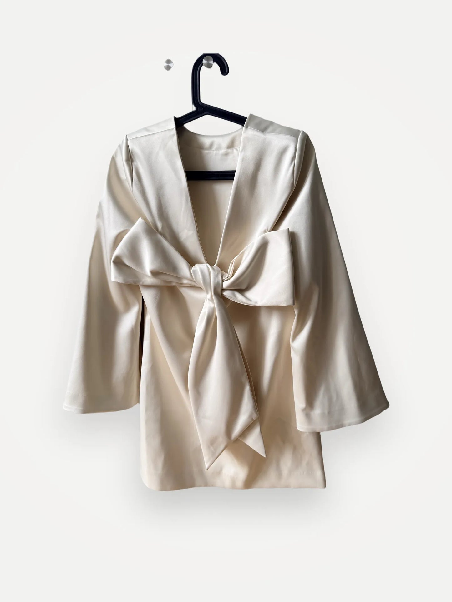 By Malina Elna Bow Detailed Mini Dress