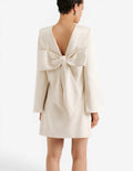 By Malina Elna Bow Detailed Mini Dress
