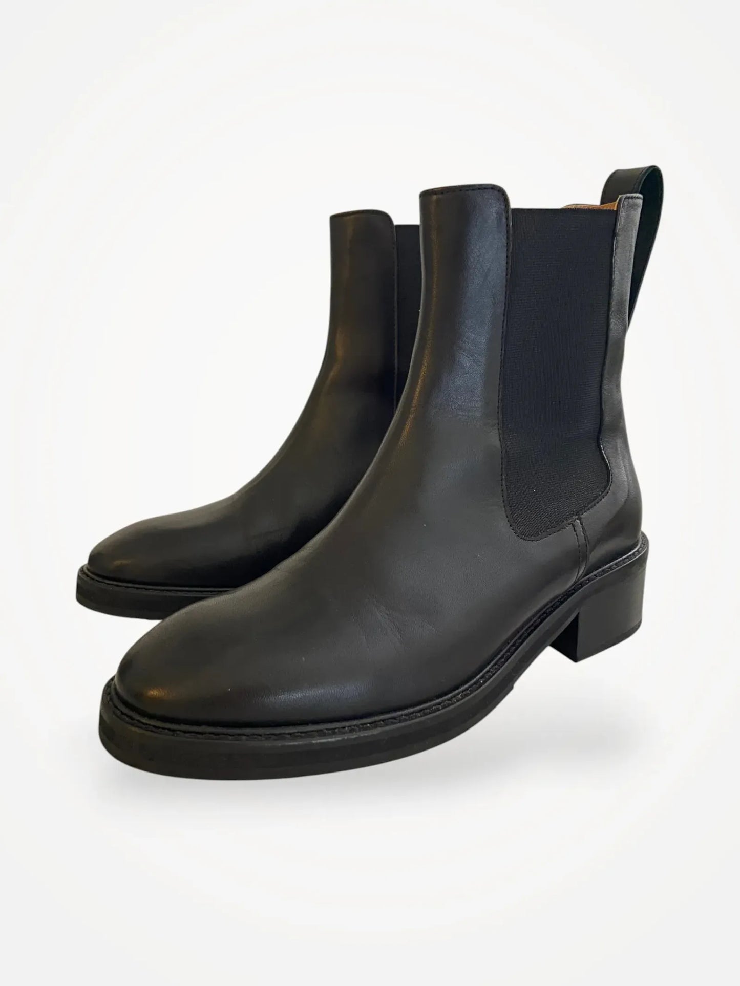 Flattered Franca Leather Black Boots