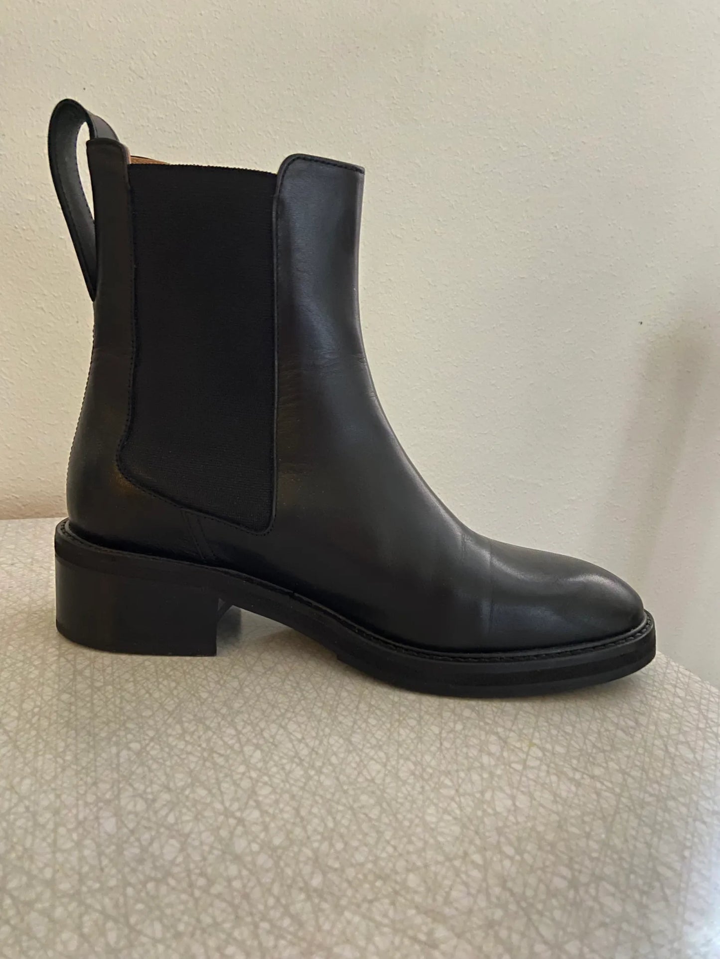 Flattered Franca Leather Black Boots