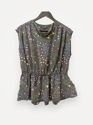 Joseph Lionel Trellis Floral-sidenblus