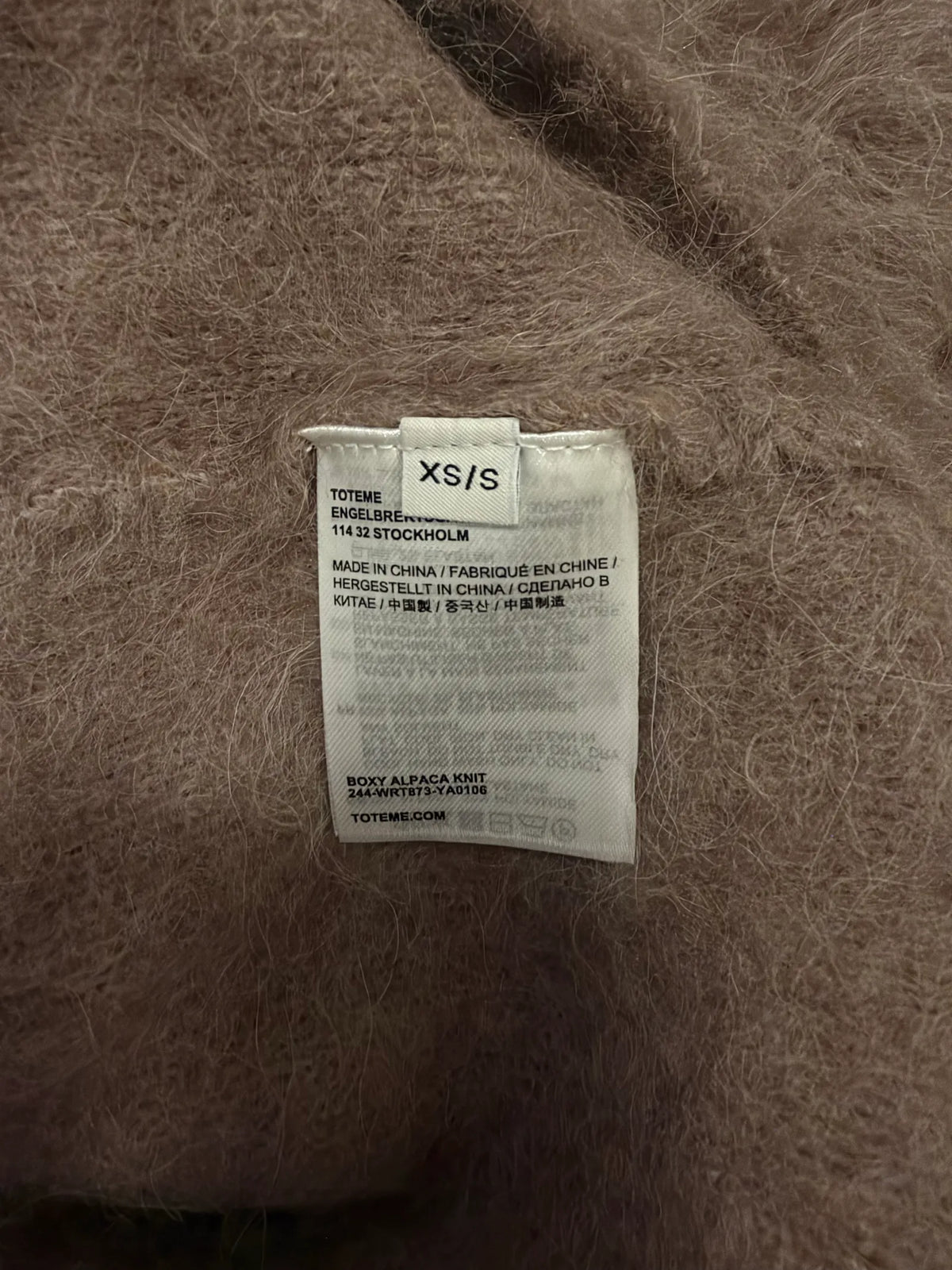 Toteme Boxy Alpaca Knit Sweater