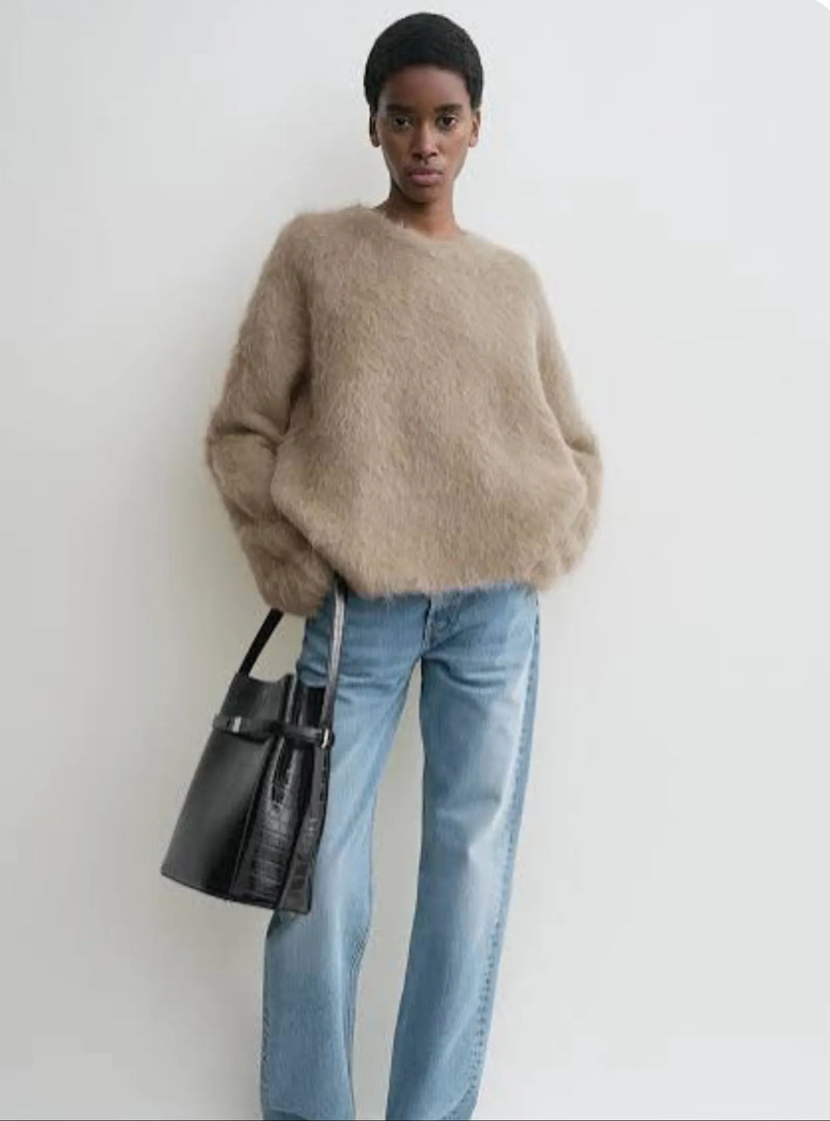 Toteme Boxy Alpaca Knit Sweater