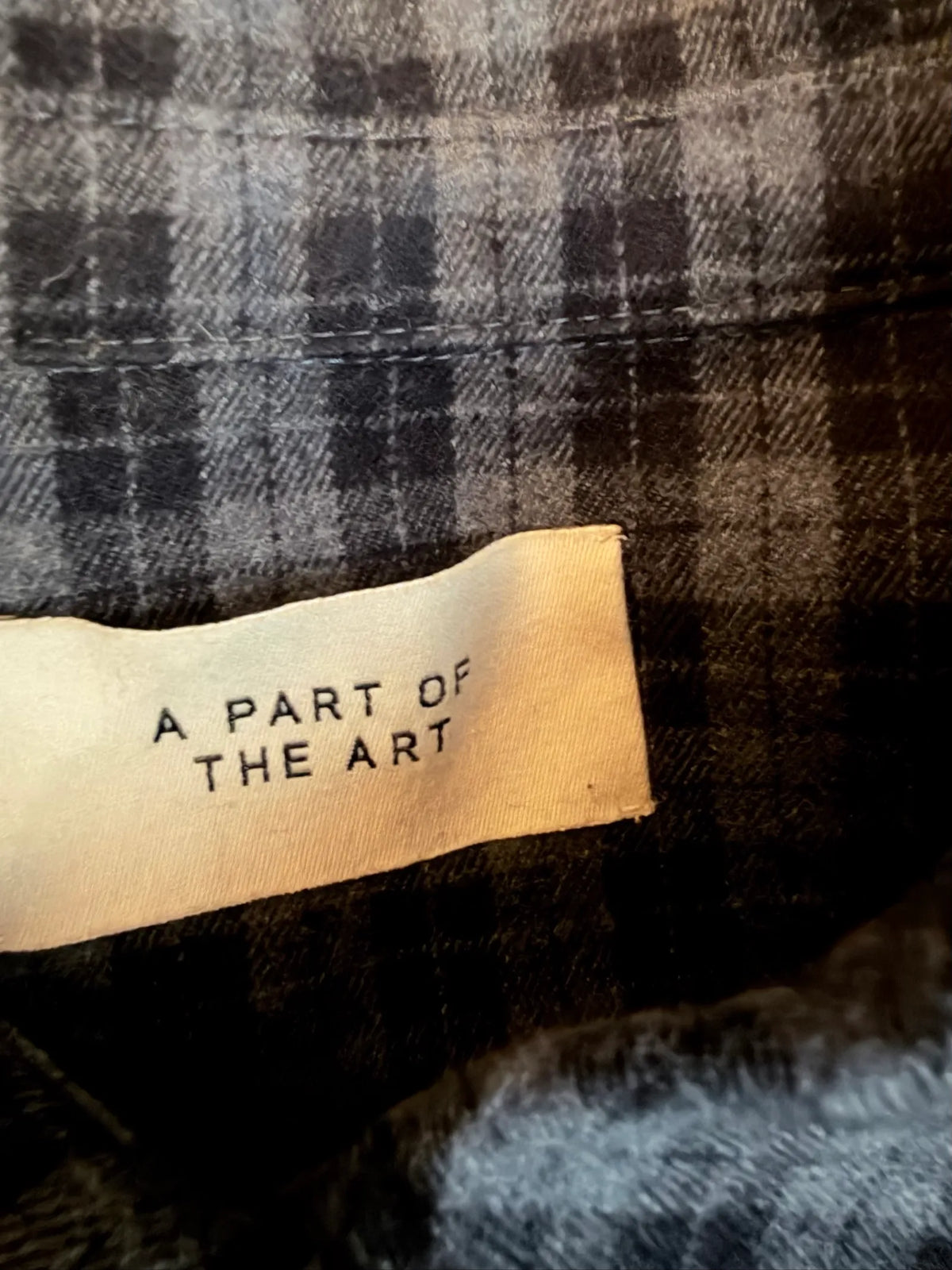 A Part Of The Art Vacant And Bold (soft Wool Black Check)-set