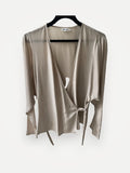 Filippa K Silk Wrap-sidenblus