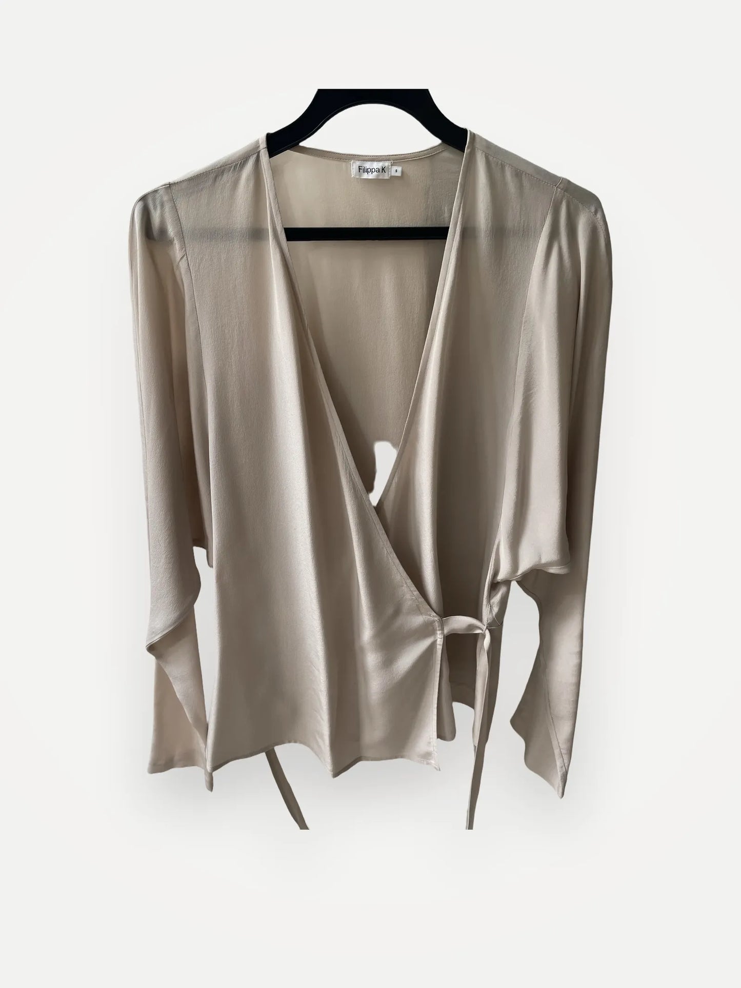 Filippa K Silk Wrap-sidenblus