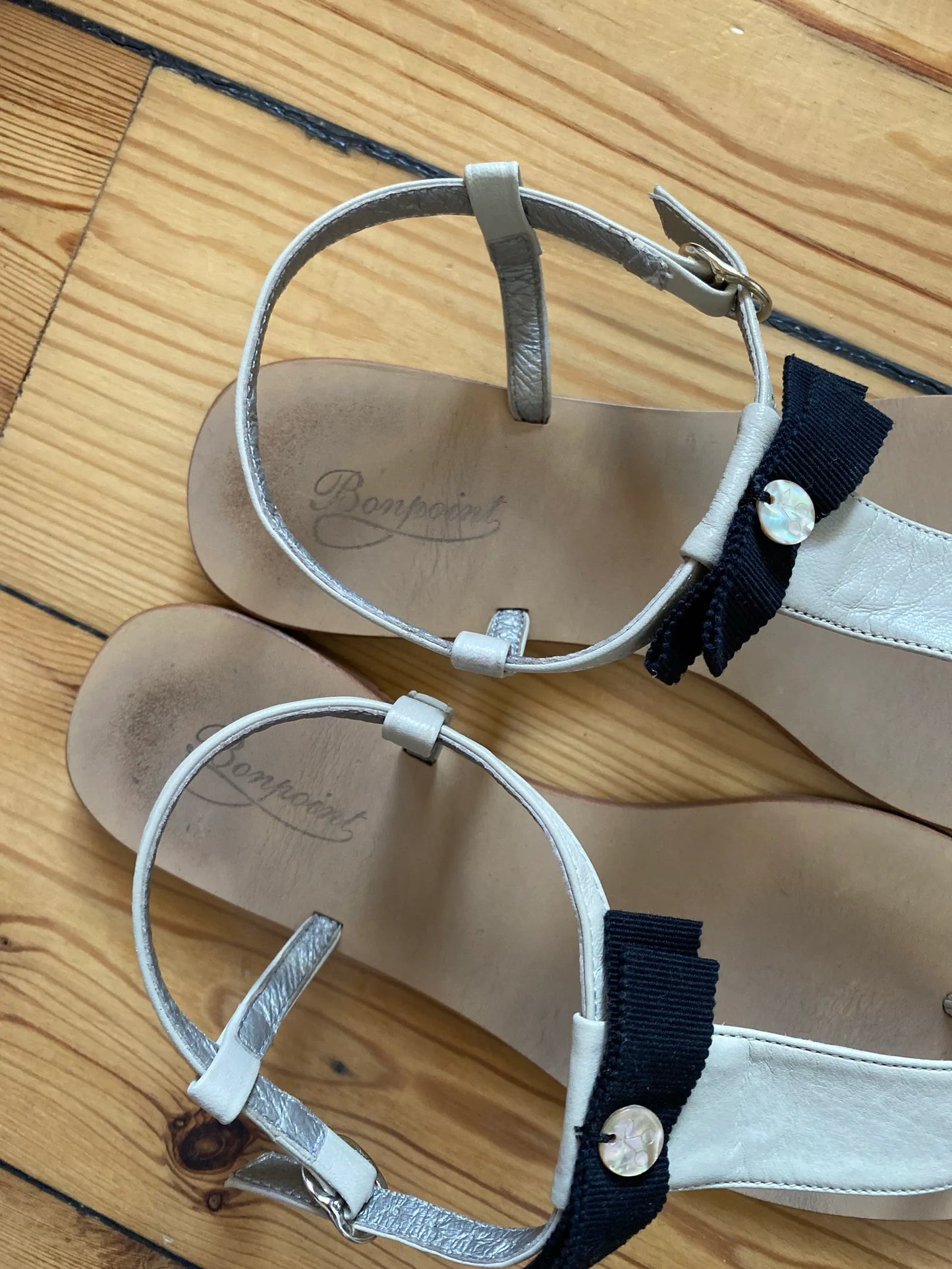 Bonpoint E12sanodessa-skinnsandaler