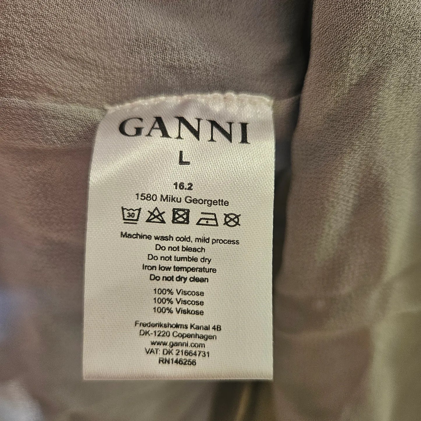 Ganni Miku Georgette Dress