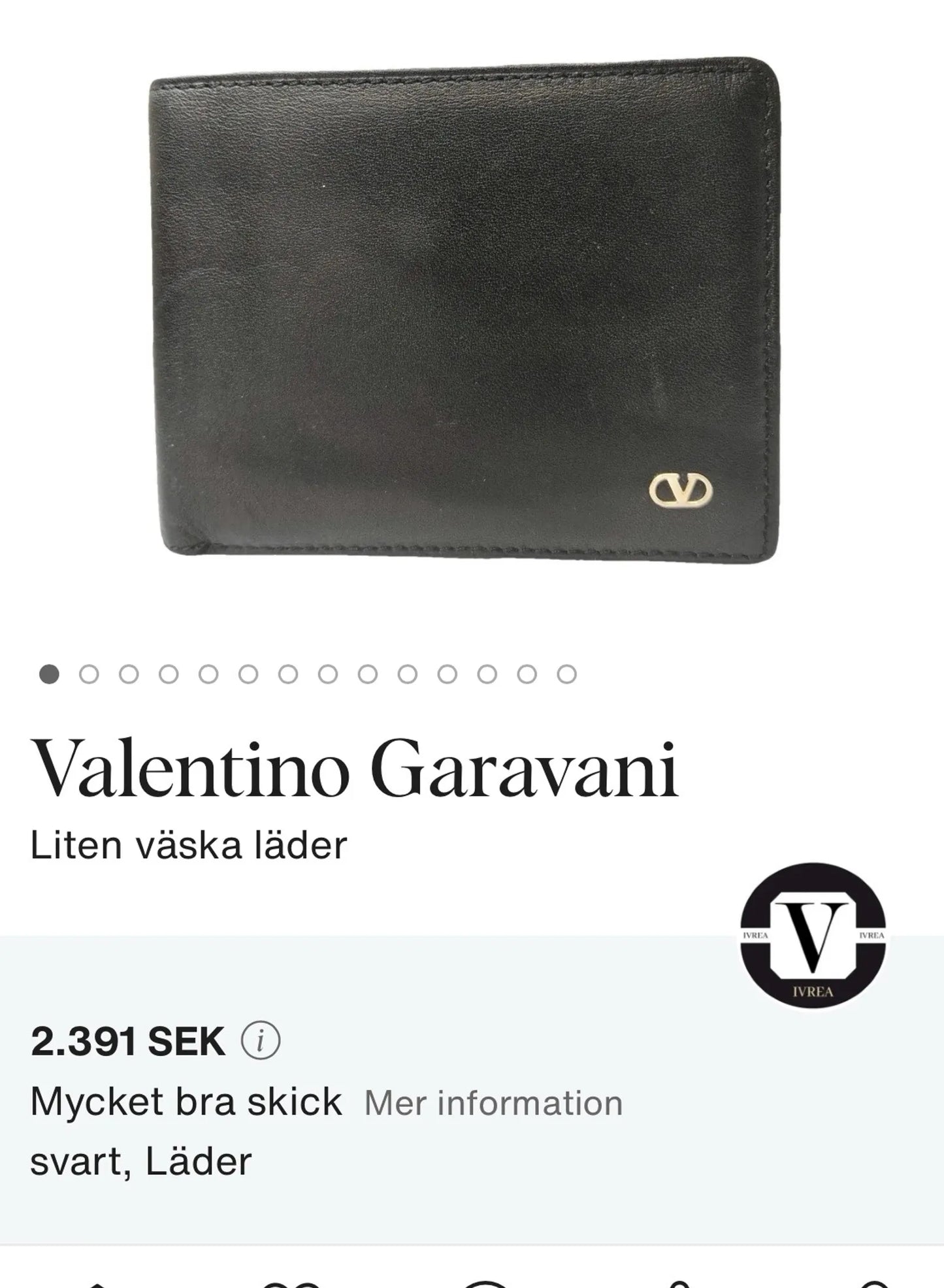 Valentino Liten Läder Wallet