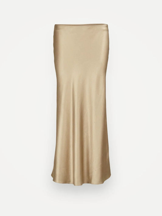 Aurora Carin Satin In Champagne-kjol