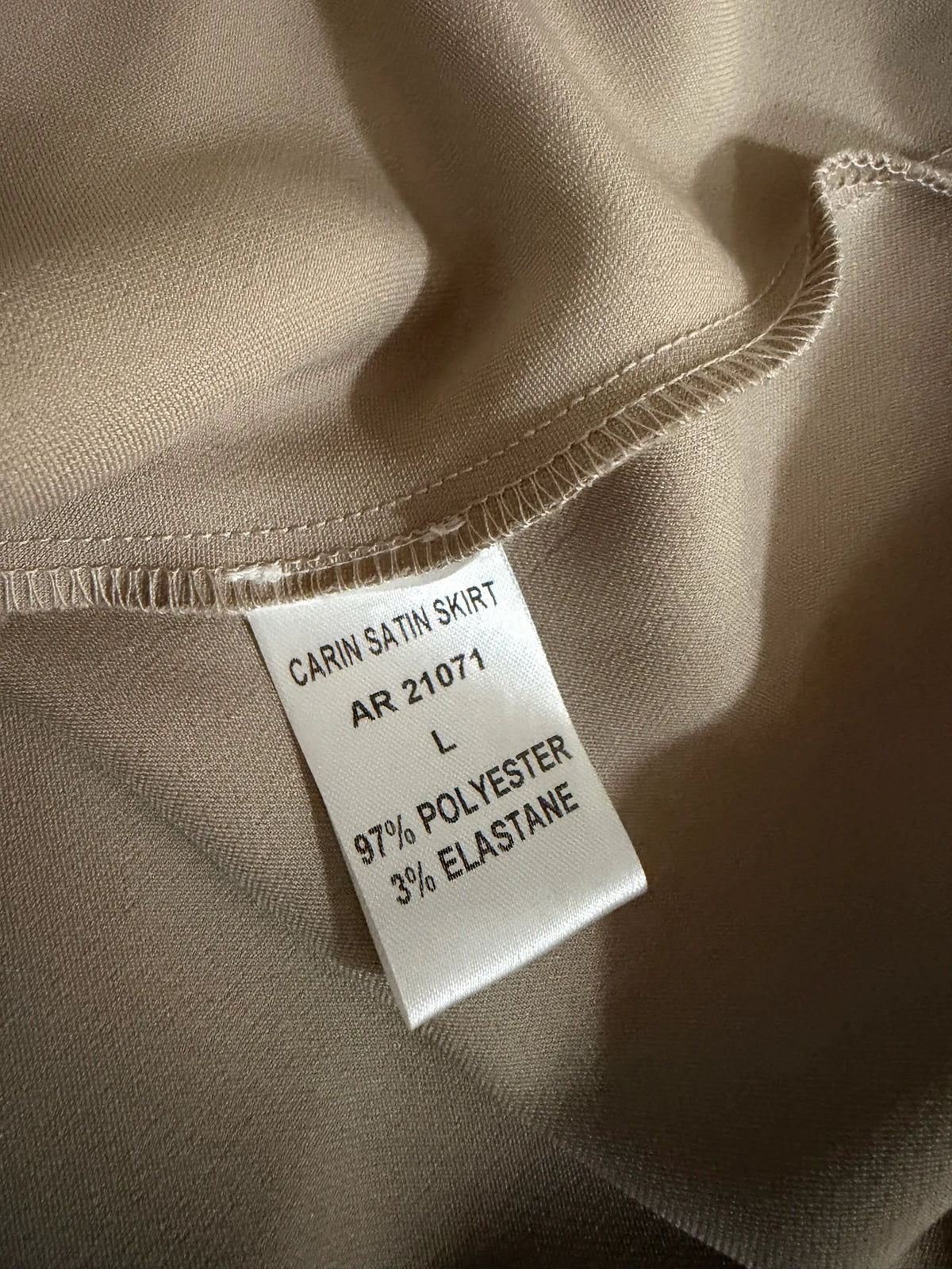 Aurora Carin Satin In Champagne-kjol