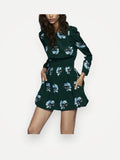 Maje Ikoise Silk Romper-jumpsuit