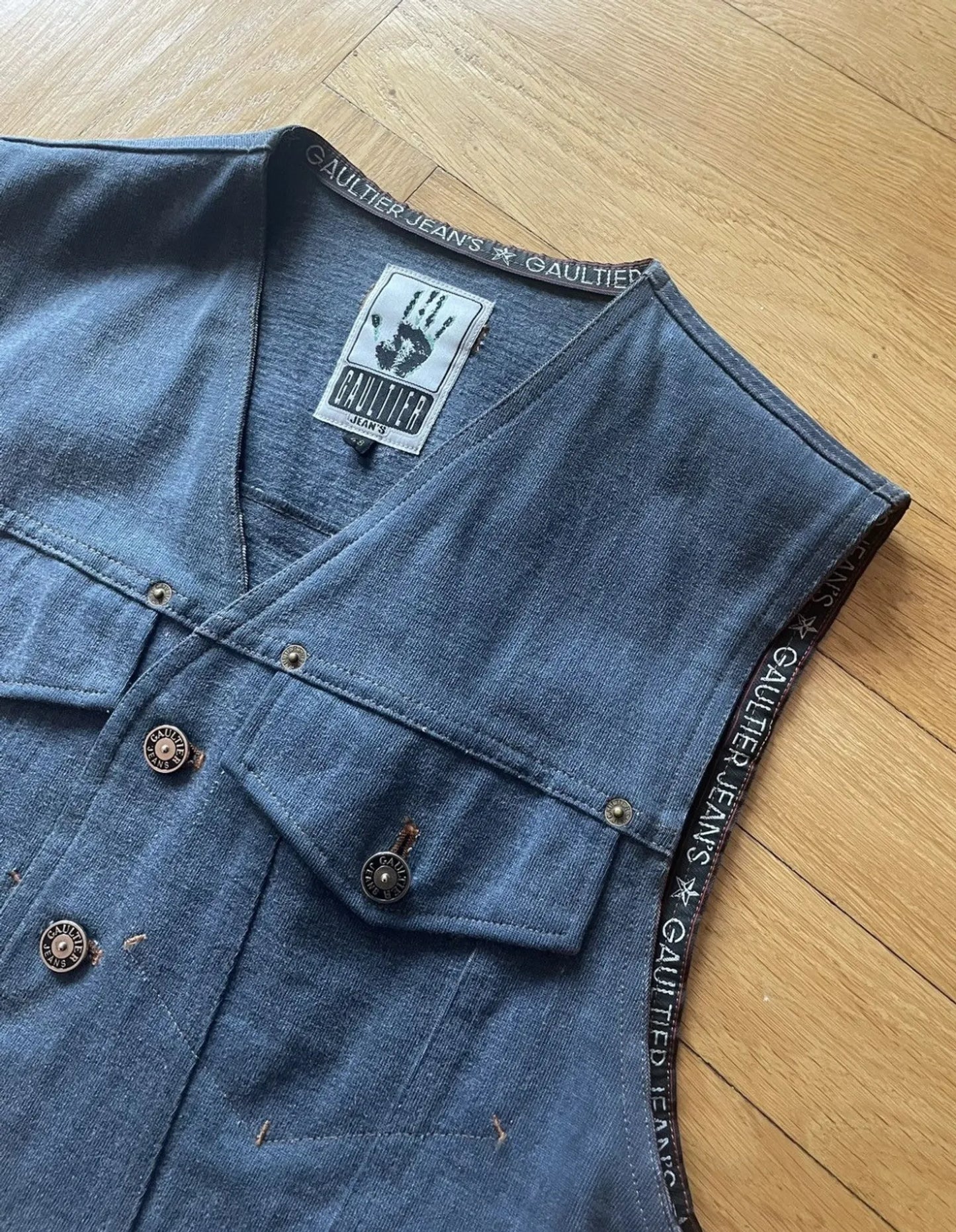 Jean Paul Gaultier Denim-väst