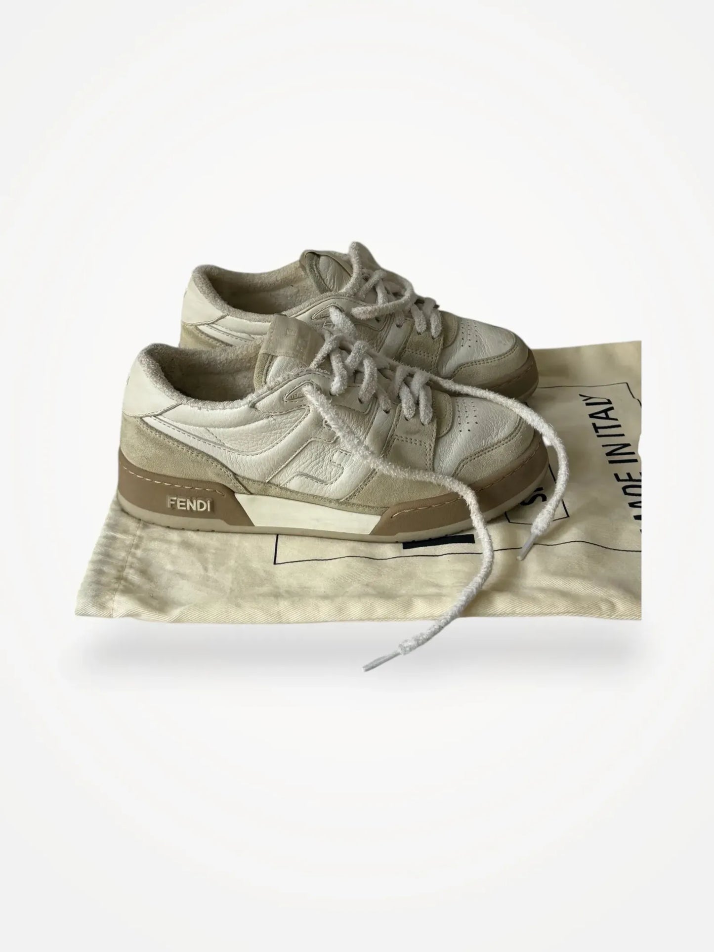 Fendi Match-skinnsneakers