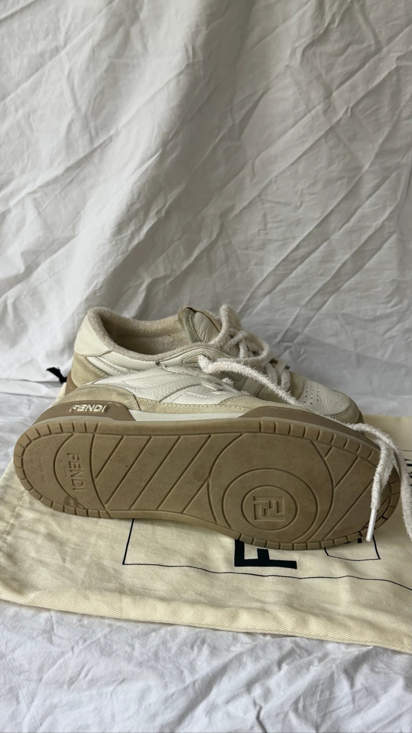 Fendi Match-skinnsneakers