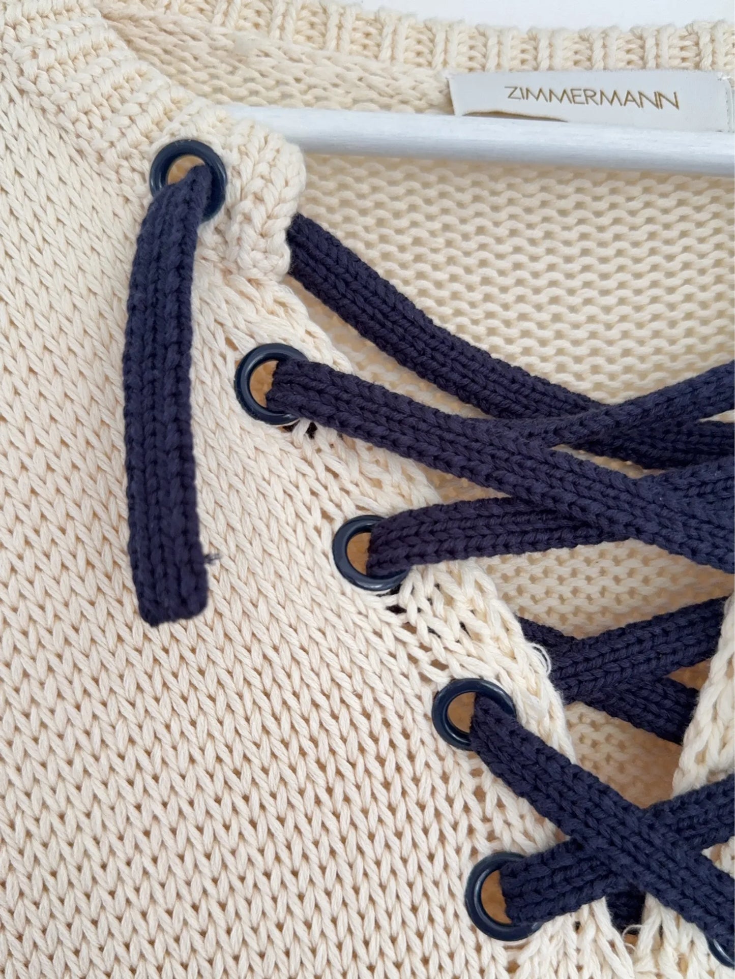 Zimmermann High Tide Lace Up Long-klänning NWT
