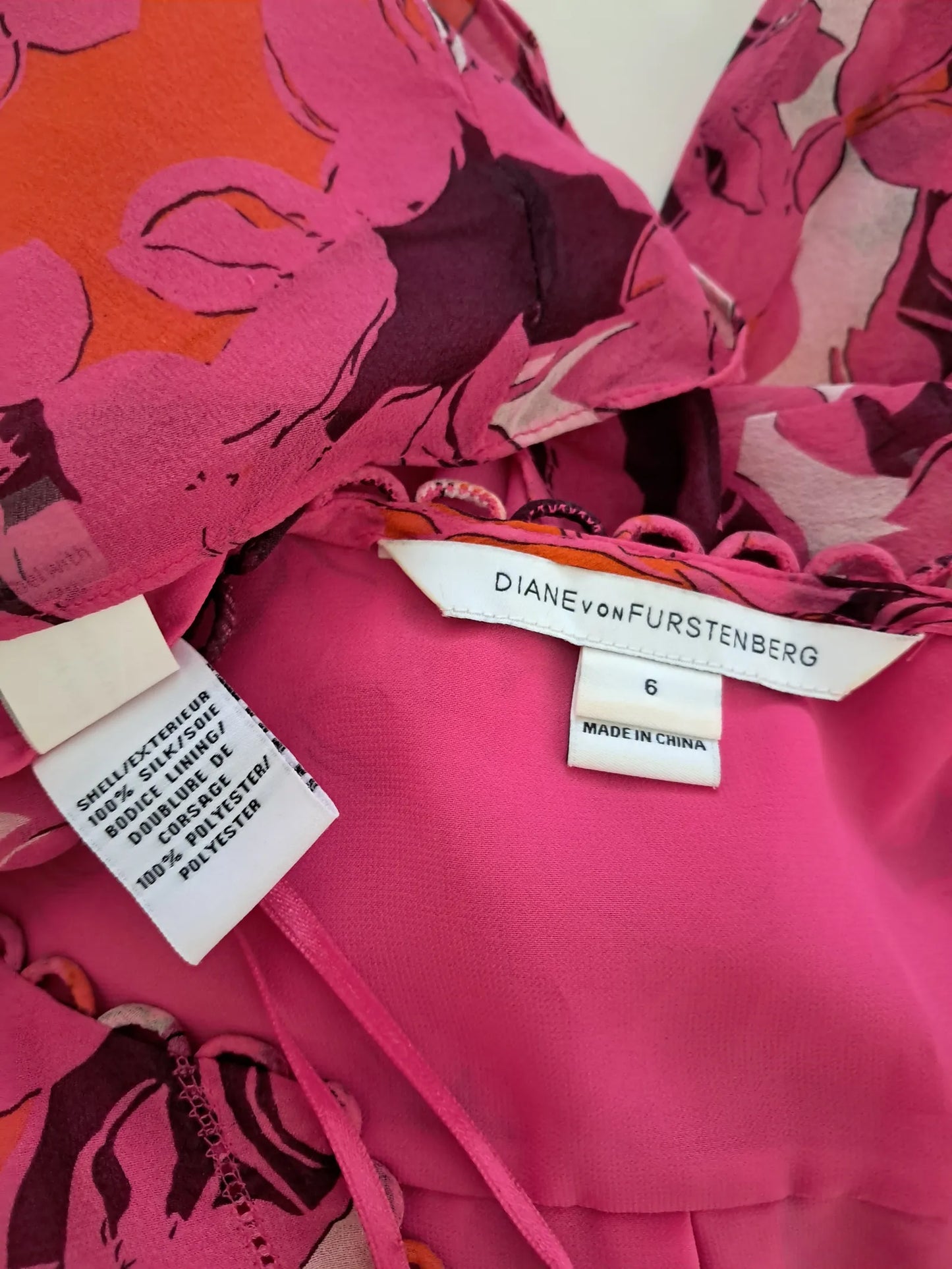 Diane Von Furstenberg-sidenklänning