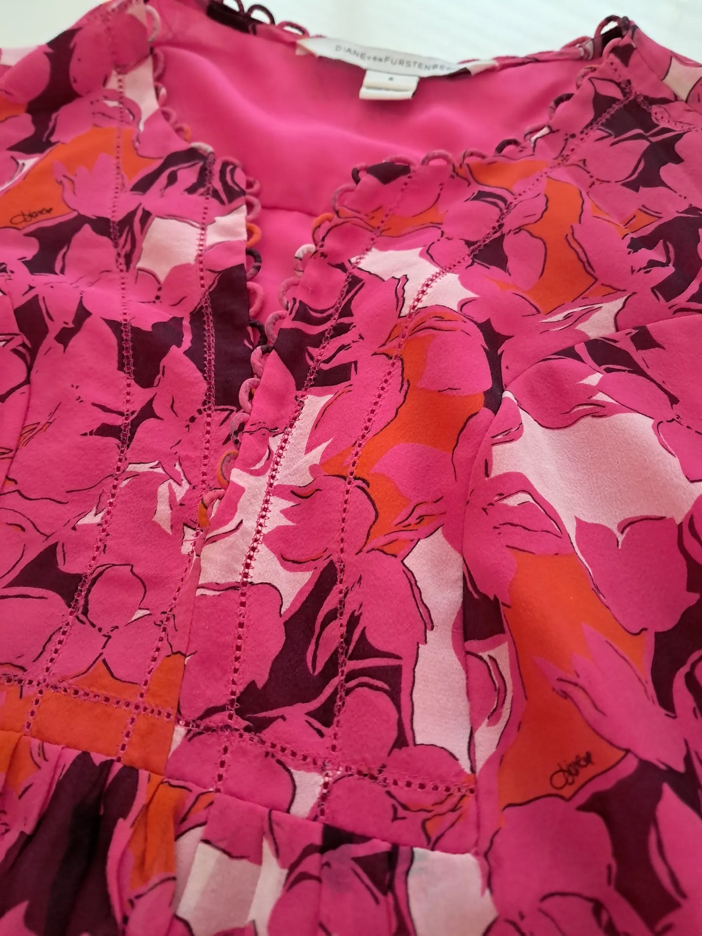 Diane Von Furstenberg-sidenklänning