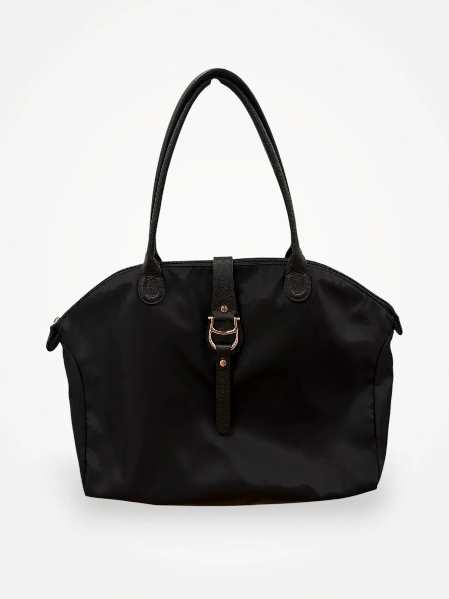 Aigner Piccolina Horseshoe Nylon Tote Shoulder bag