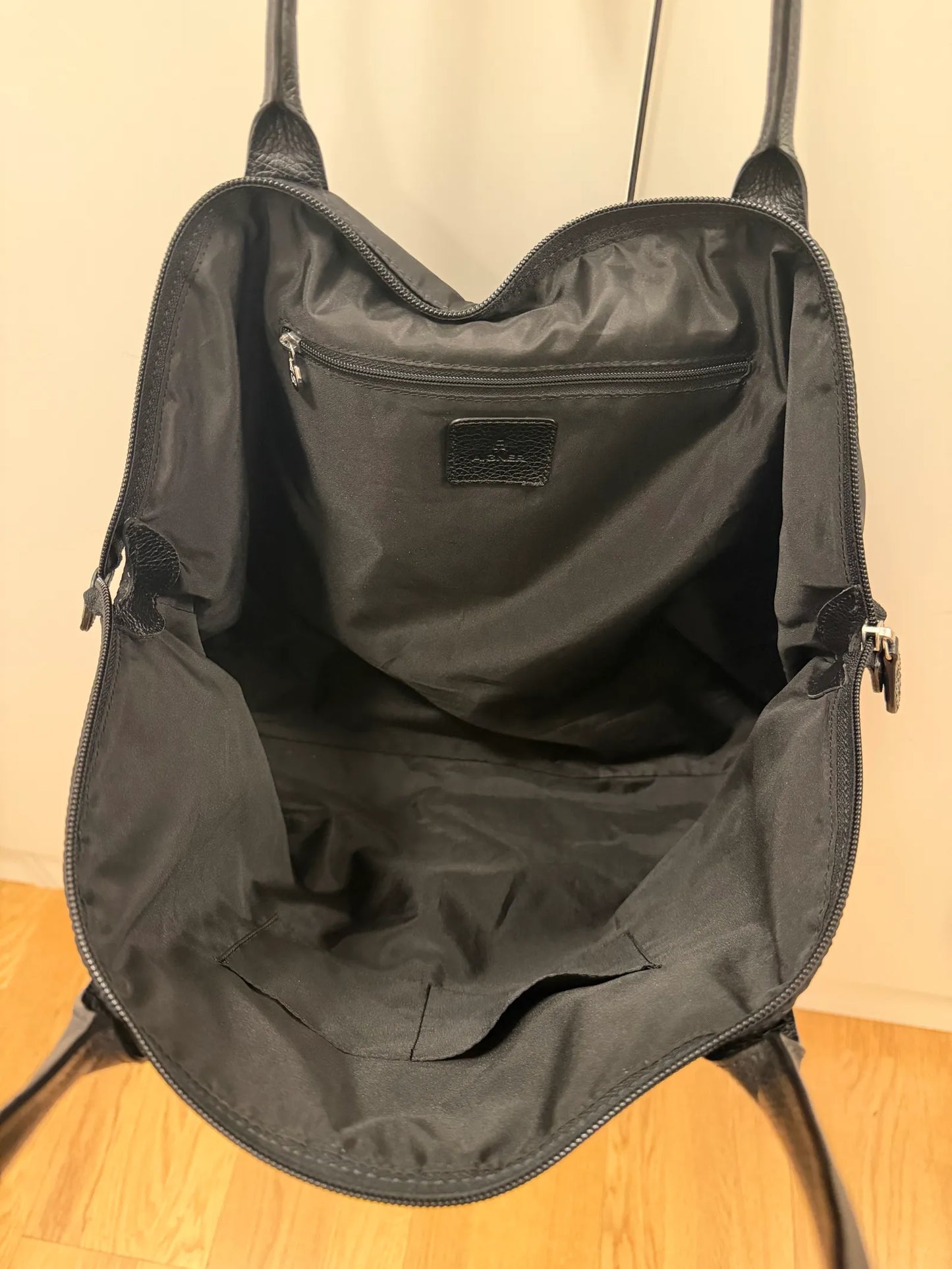 Aigner Piccolina Horseshoe Nylon Tote Shoulder bag