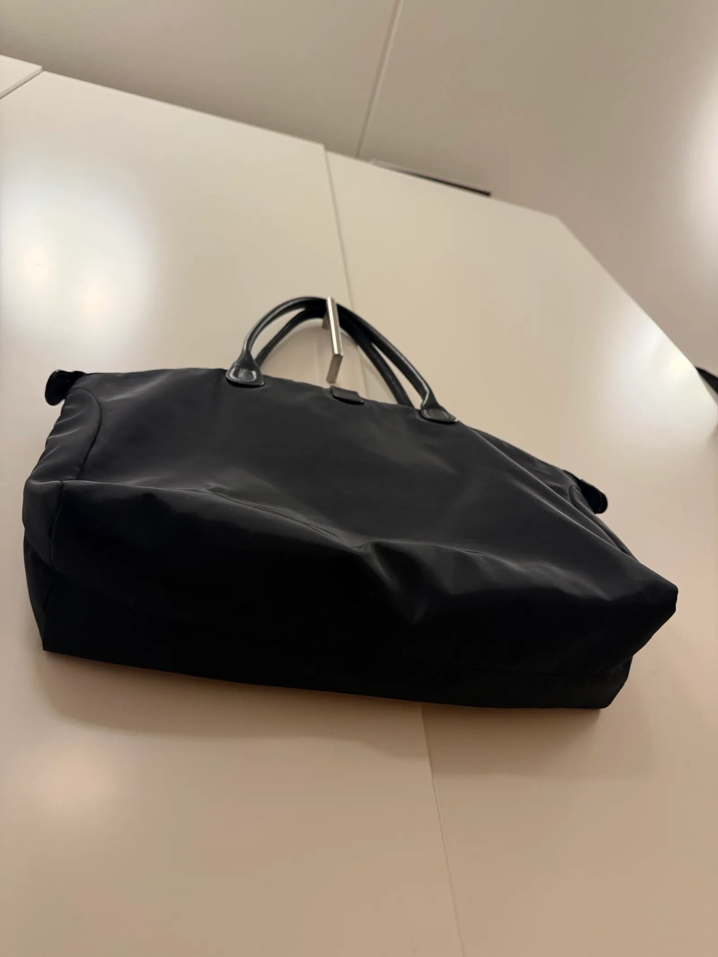 Aigner Piccolina Horseshoe Nylon Tote Shoulder bag