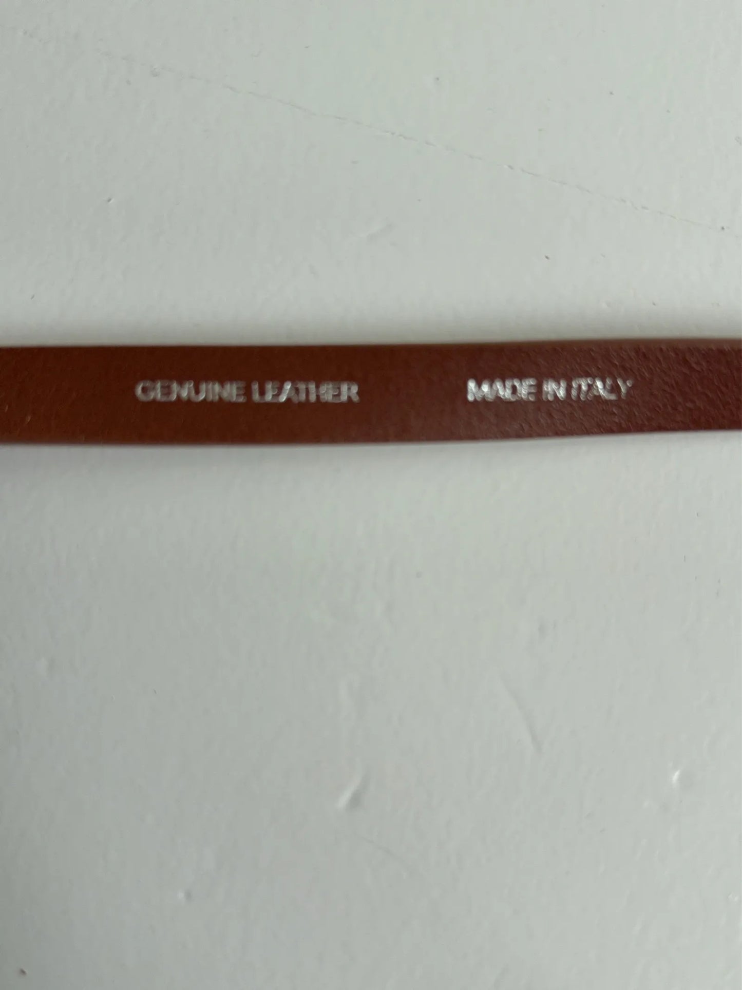 Rodebjer Shell Belt Brunt Läder Med Silver Spänne Belt