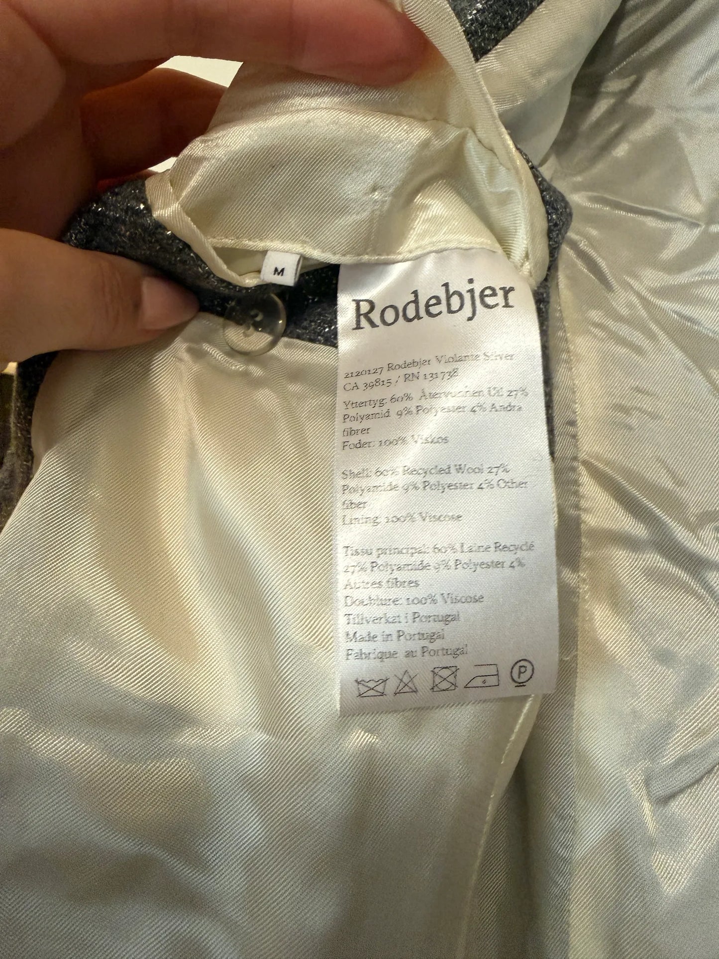 Rodebjer Violante Silver-kavaj NWOT