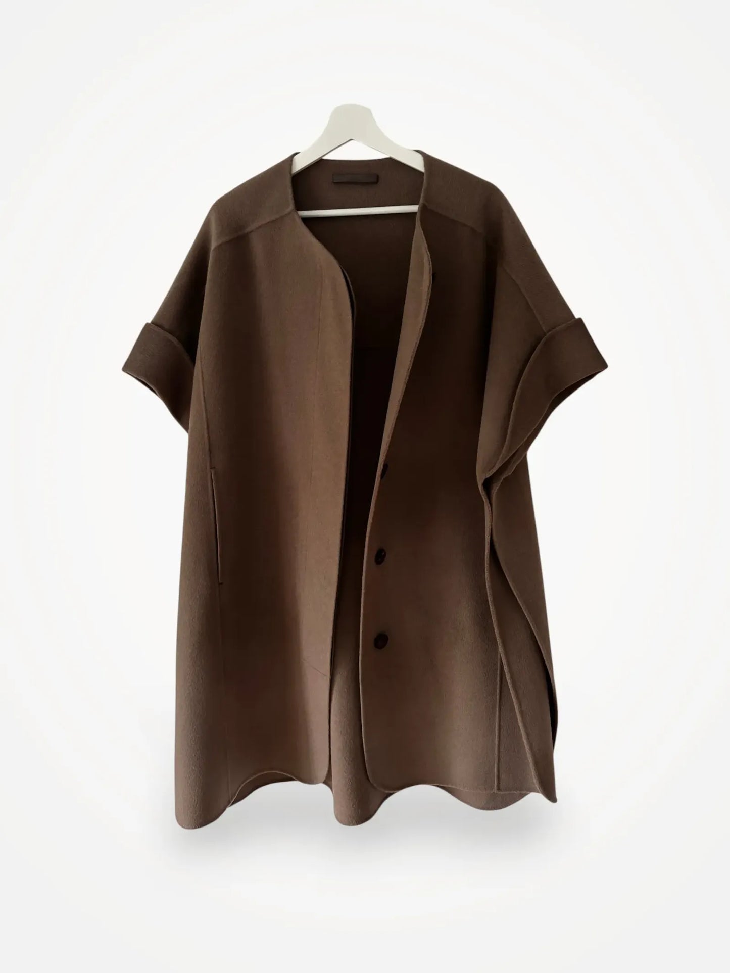 Filippa K Susanne Double Cape-ulljacka NWOT