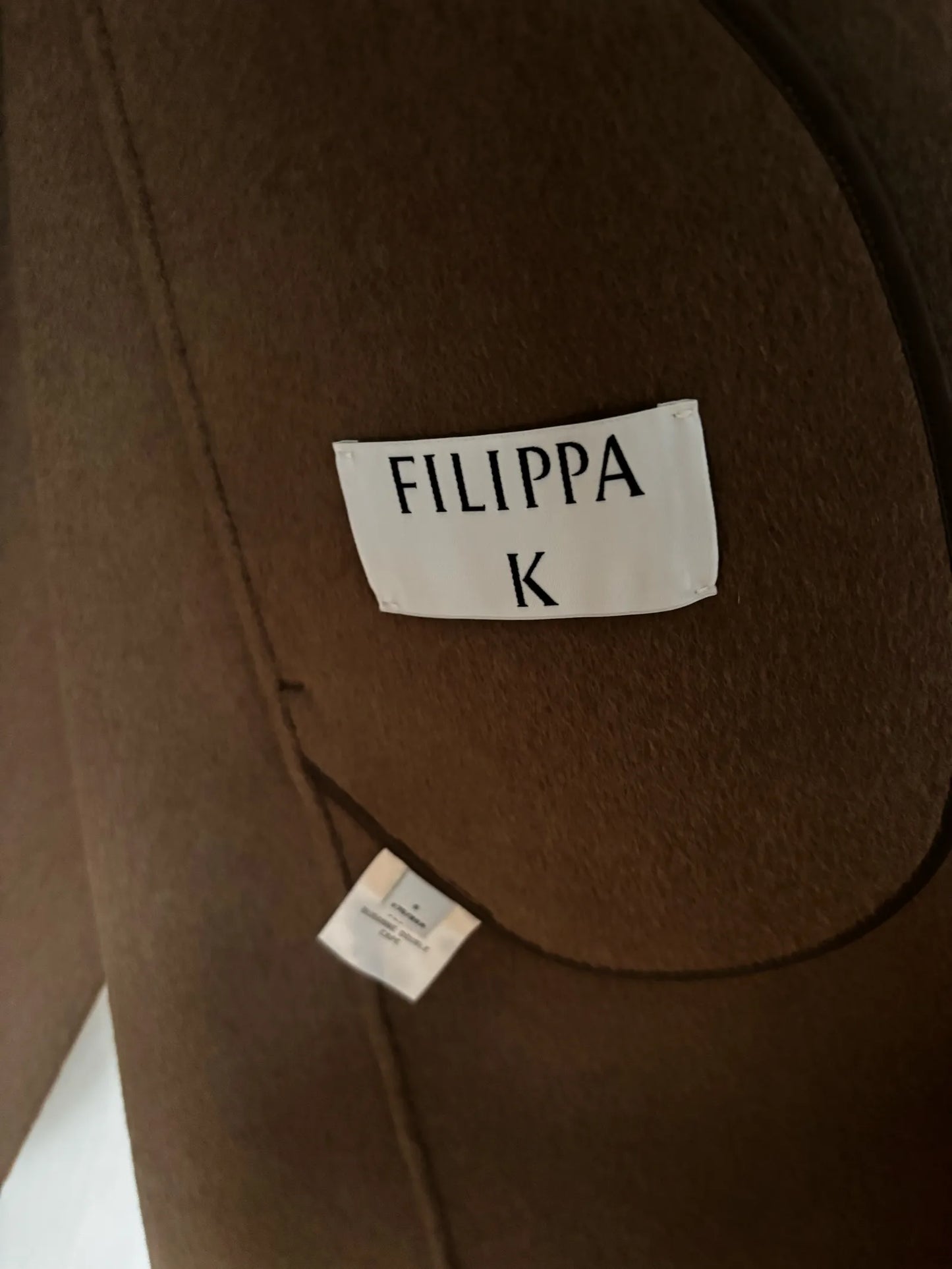 Filippa K Susanne Double Cape-ulljacka NWOT