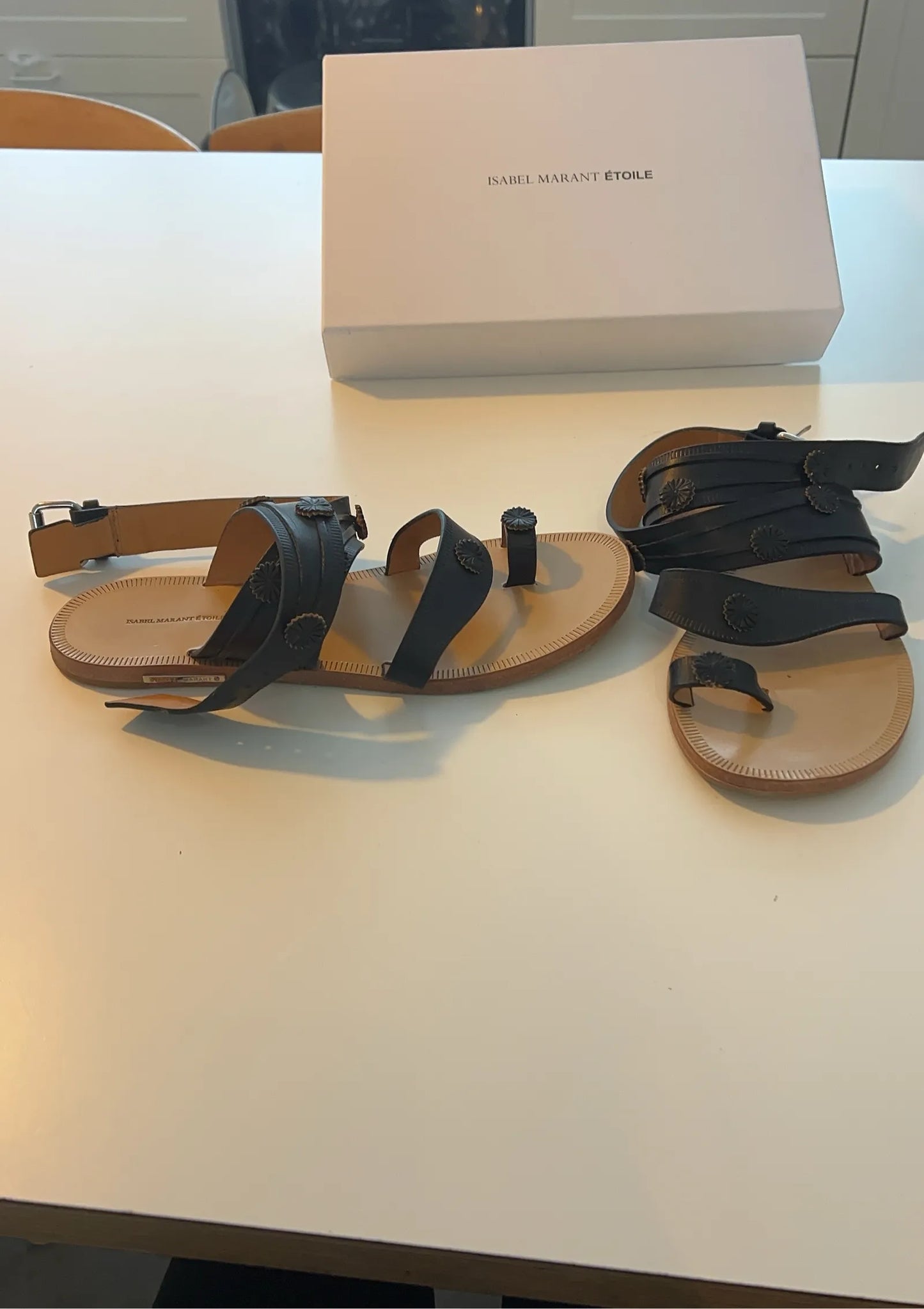 Isabel Marant Gladiatorskinnsandaler-sandaler