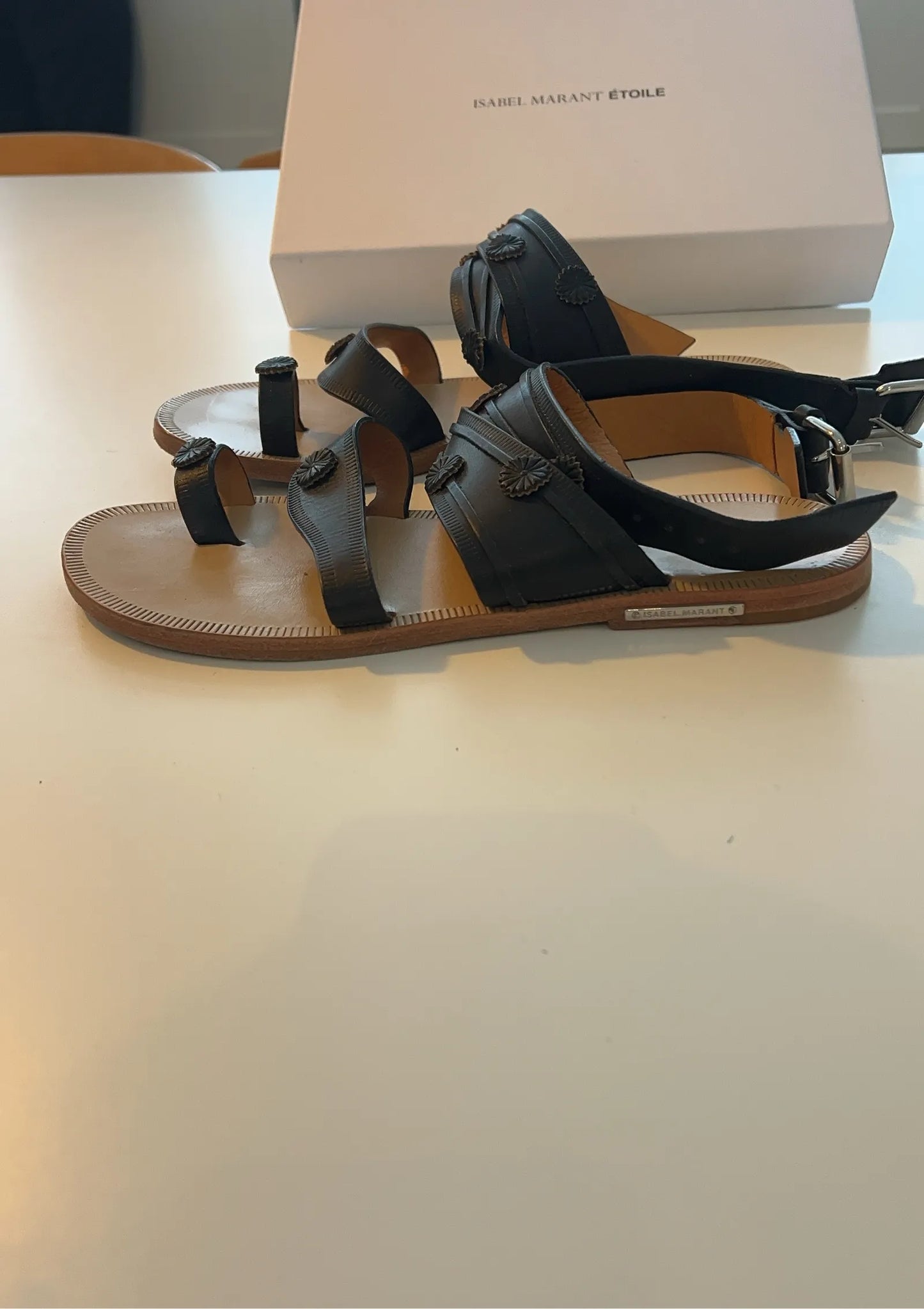 Isabel Marant Gladiatorskinnsandaler-sandaler
