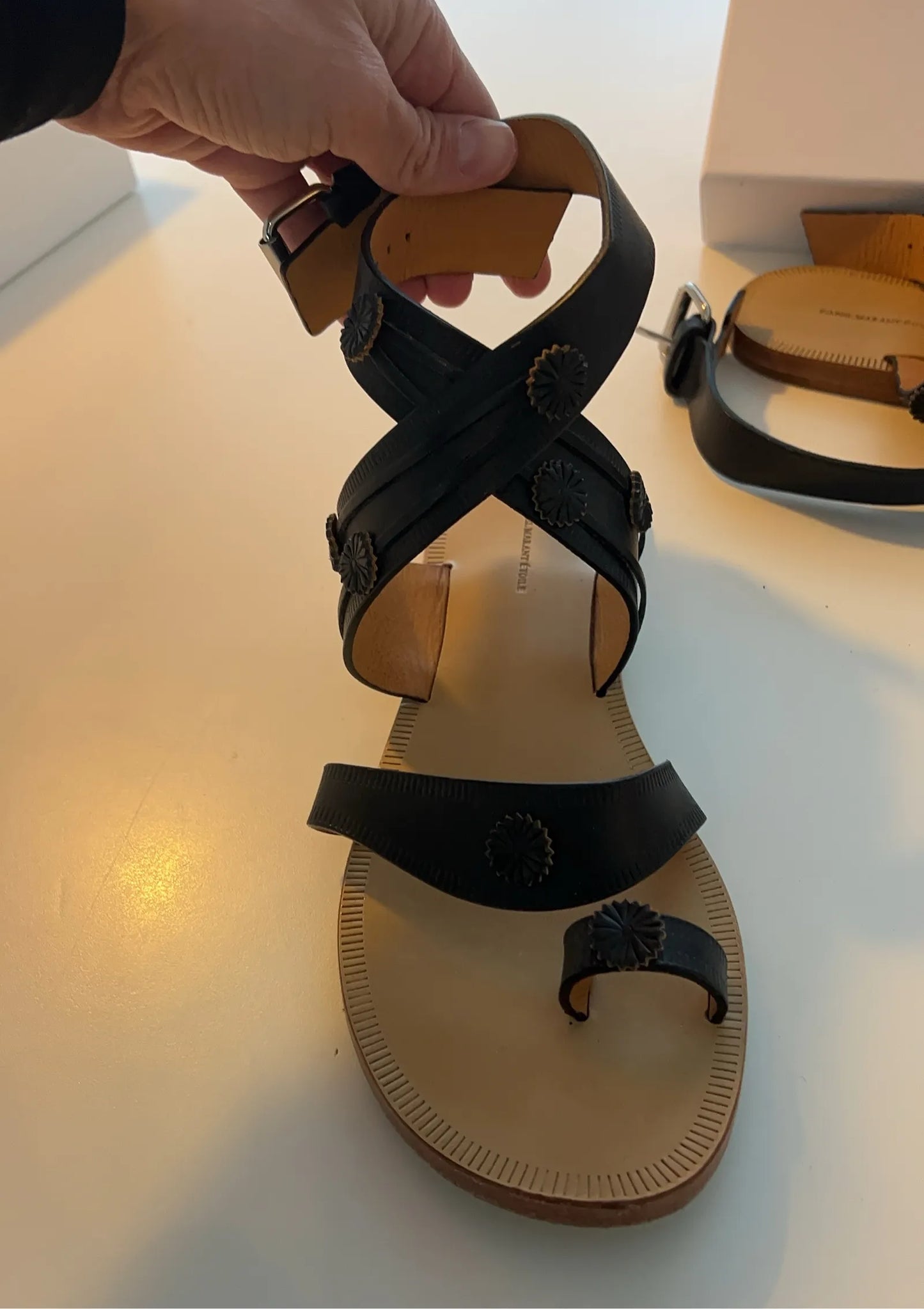 Isabel Marant Gladiatorskinnsandaler-sandaler