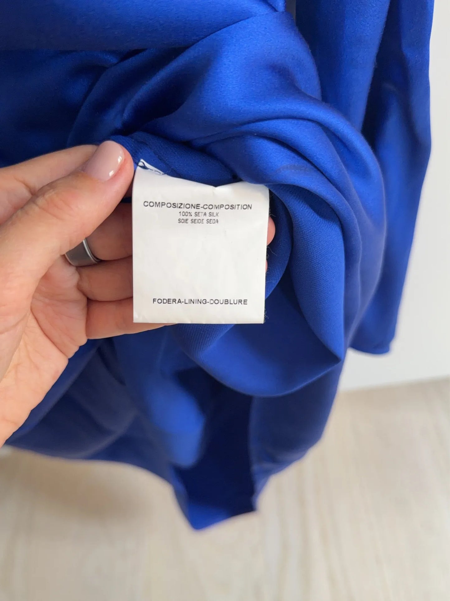 Yves Saint Laurent-sidenklänning