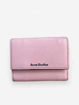 Acne Studios Trifold Leather Wallet-skinnplånbok