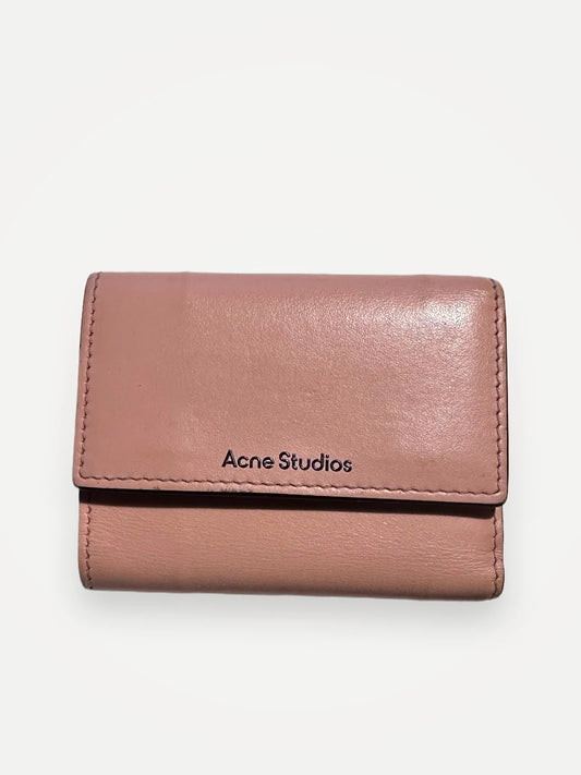 Acne Studios Trifold Leather Wallet Wallet