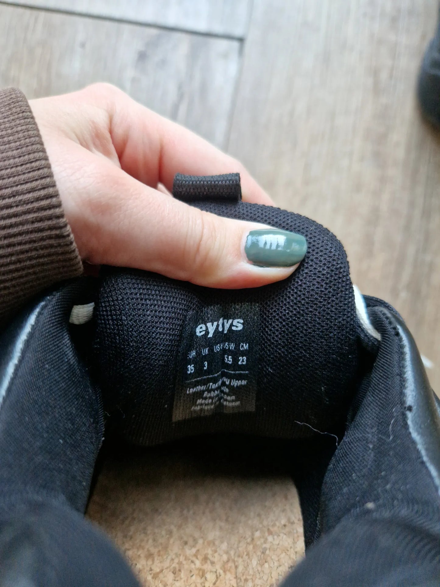 Eytys Harmony Leather Black-skinnsneakers