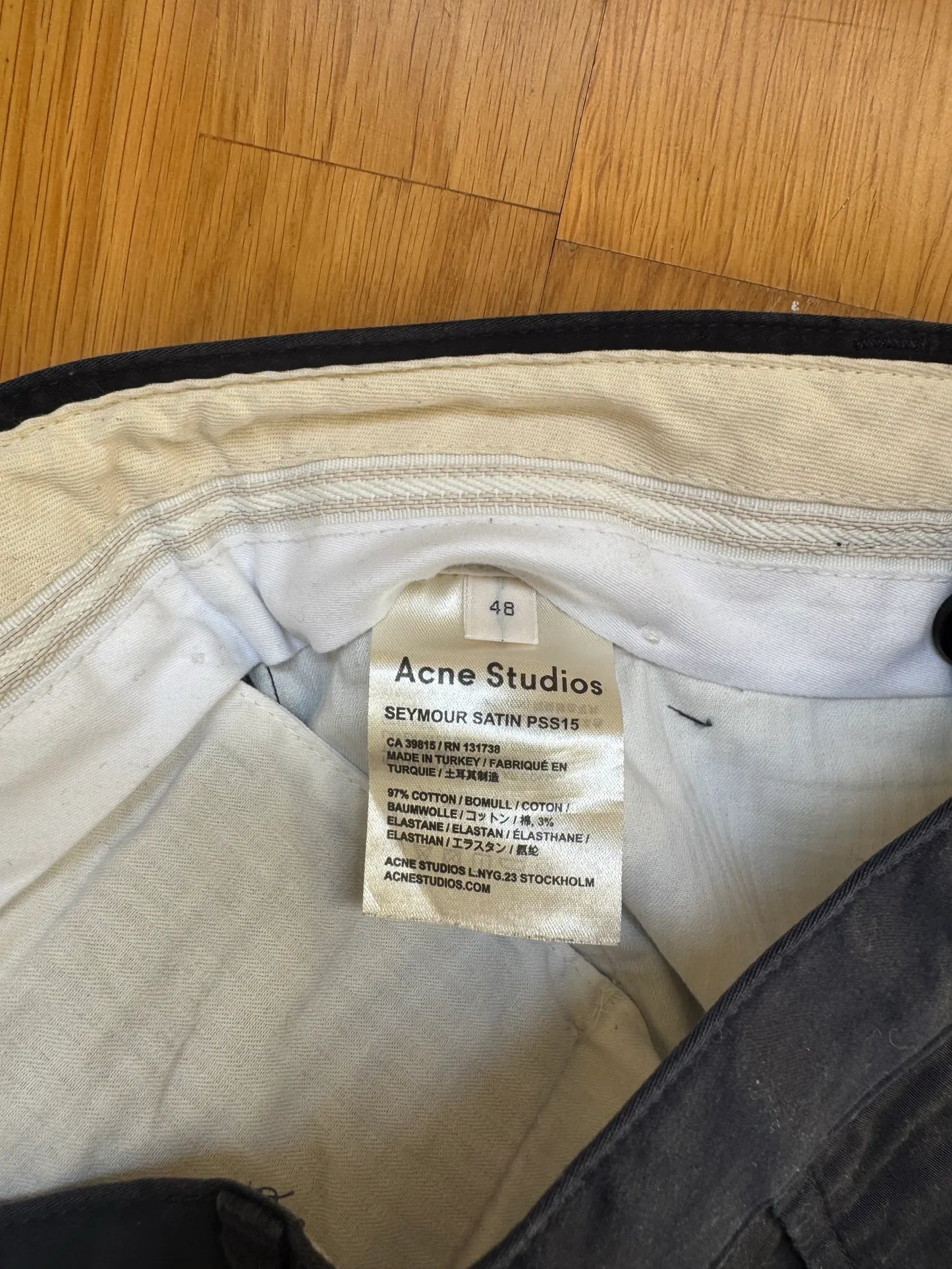 Acne Studios Seymor Satin Shorts