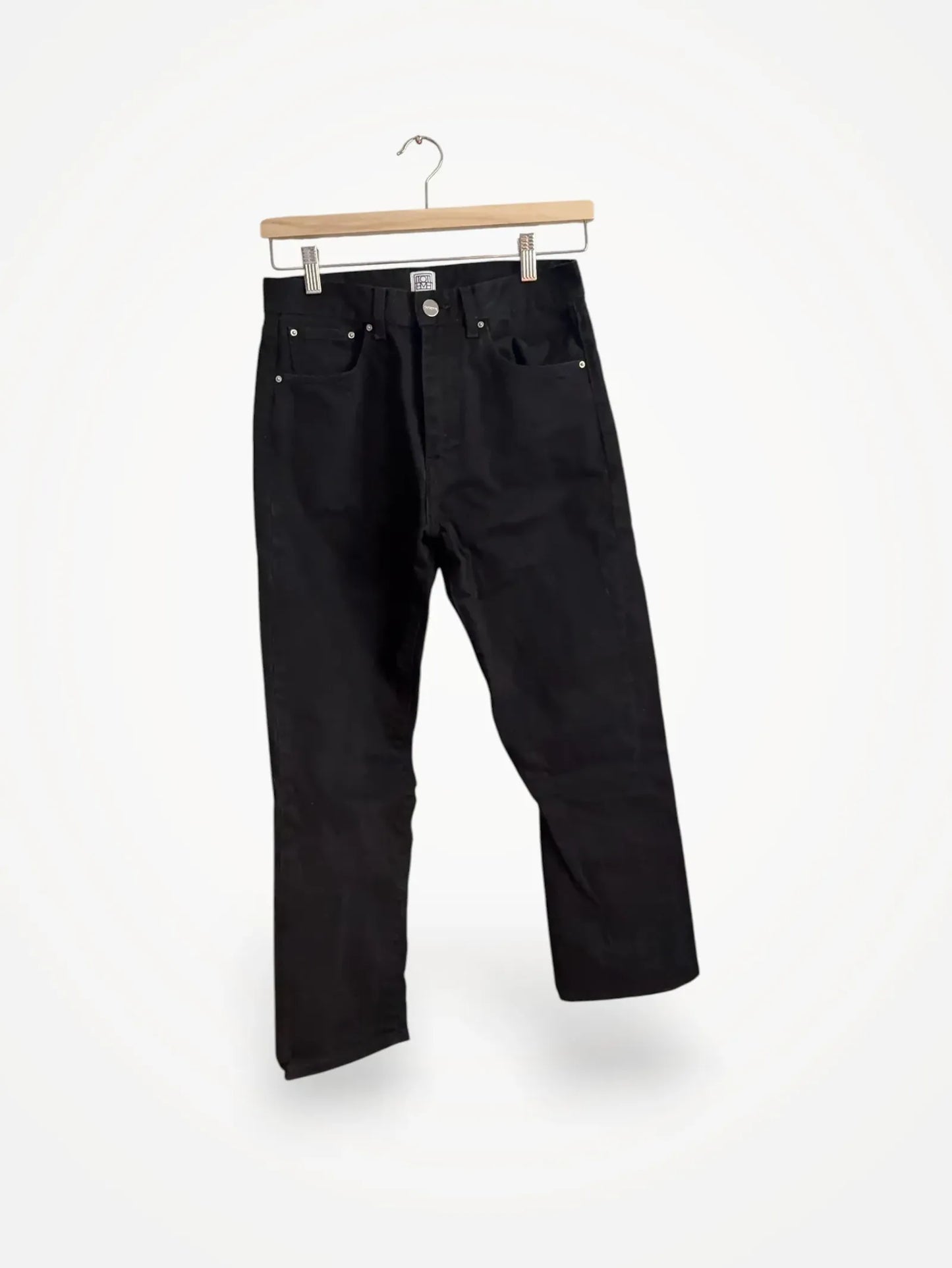 Toteme Twisted Seam Denim Faded Black-jeans