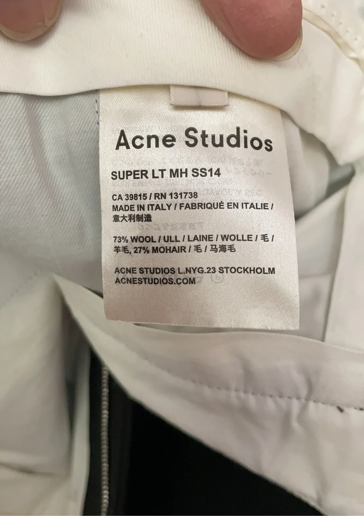 Acne Studios Suit Trousers