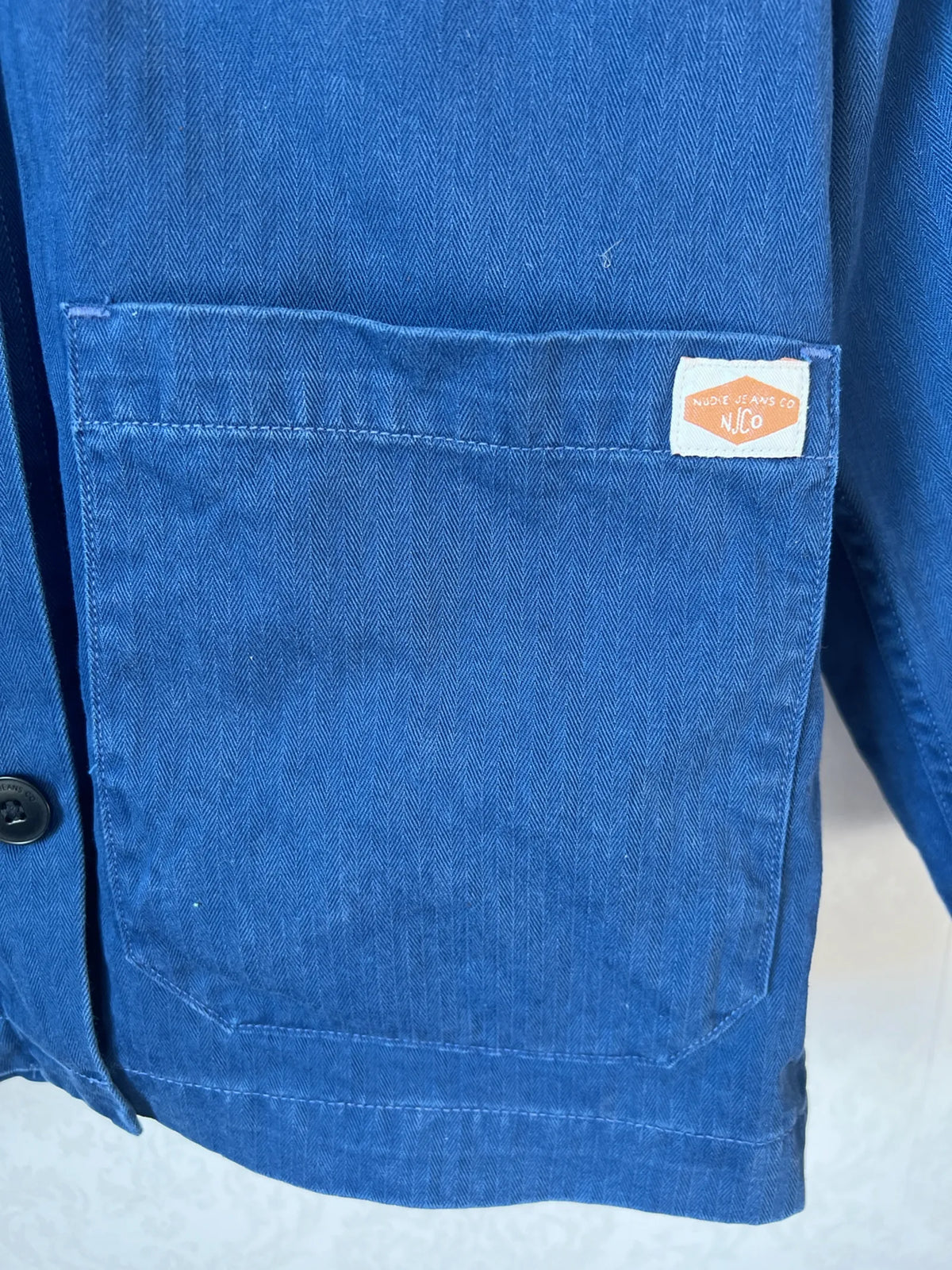 Nudie Lovis Herringbone Denim-jacka