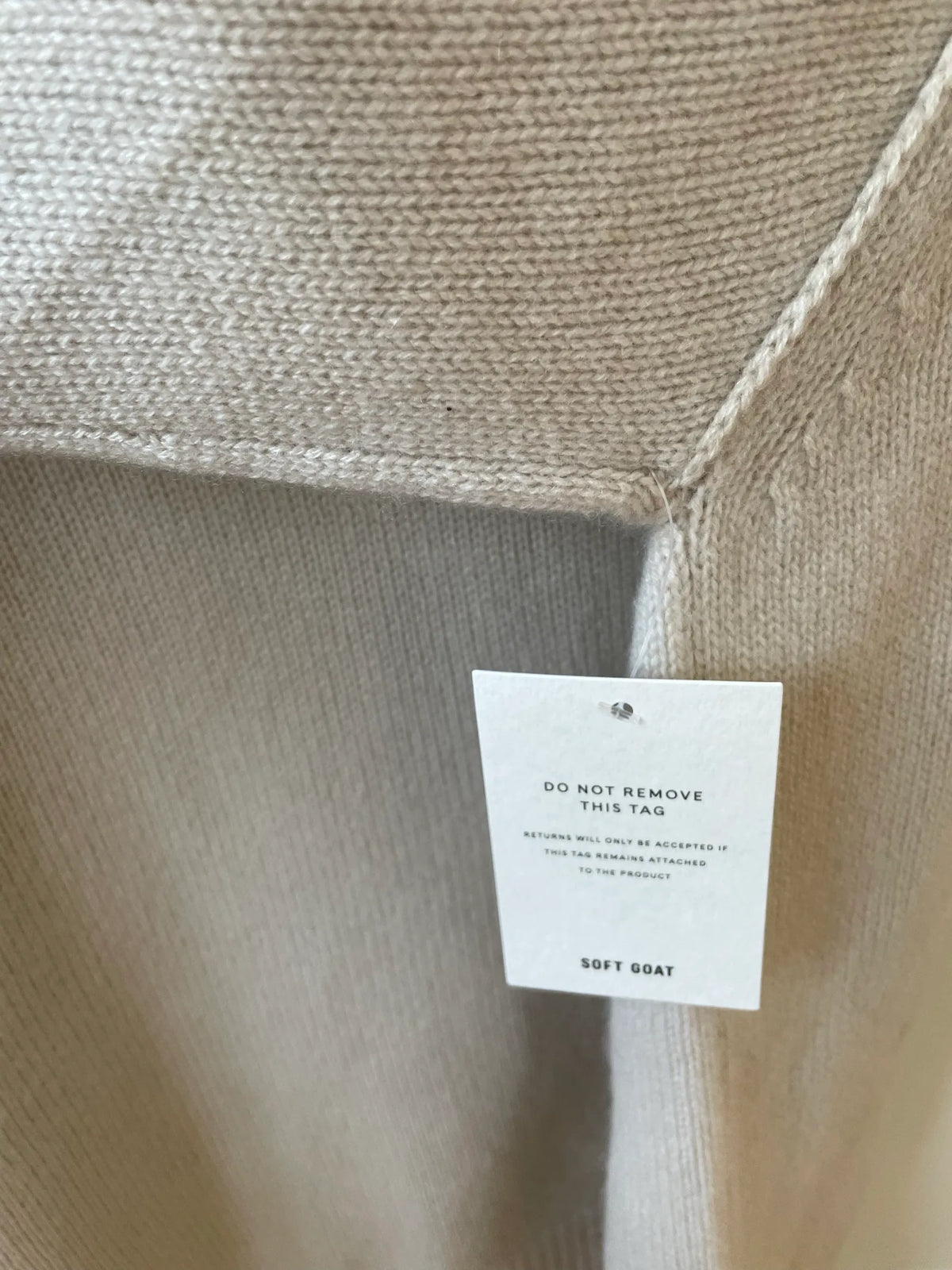Soft Goat Boyfriend Turtleneck Chalk Turtleneck